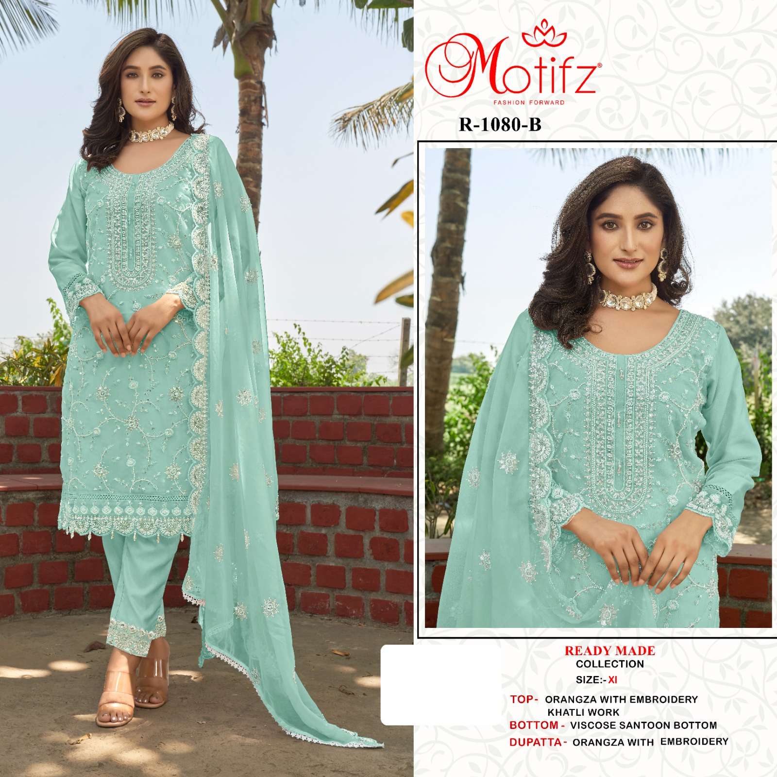 Motifz R 1080 Elegant Pakistani Readymade Suit New Collection