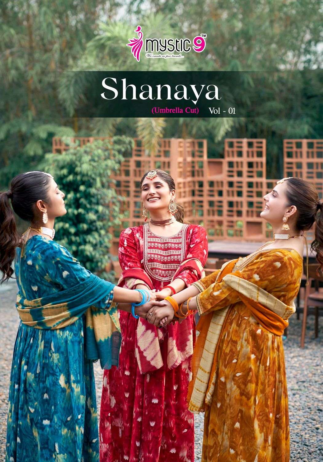 Mystic 9 Shanaya Vol 1 Fancy Kurti Bottom Dupatta Set New Collection