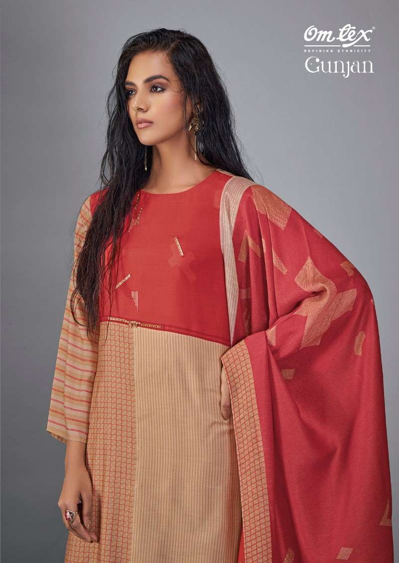 Omtex Gunjan Latest Designs Silk Suit Catalog Exporters