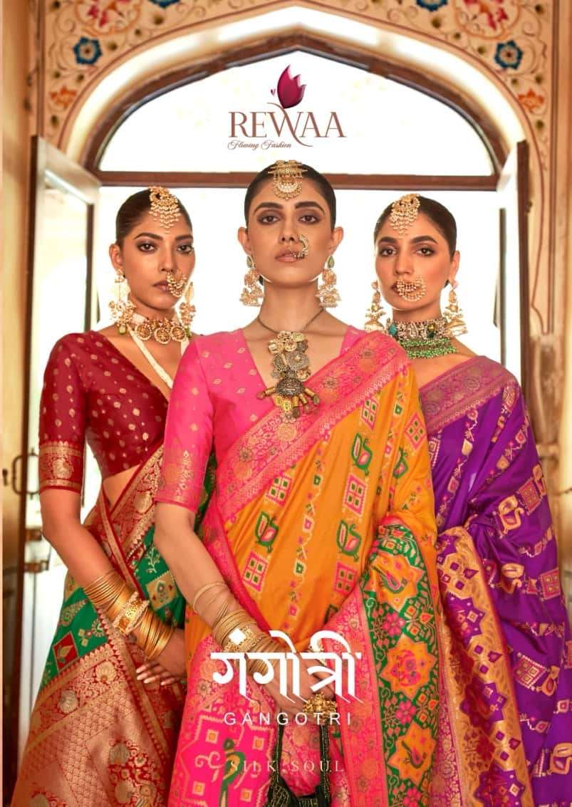 Rewaa Gangotri 1035 To 1045 Traditional Wear Latest Designer Silk Saree Online Selection