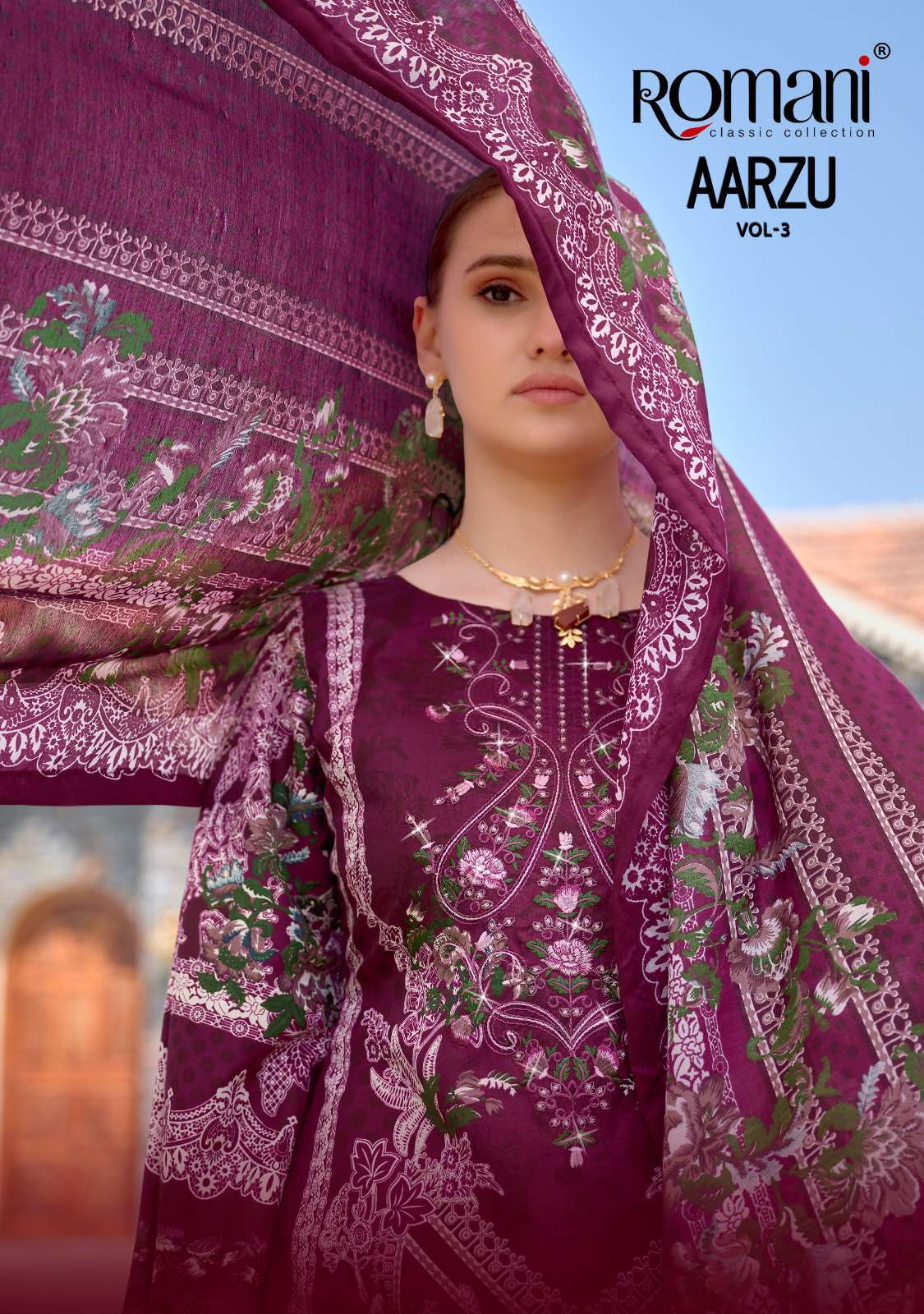 Romani Aarzu Vol 3 Soft Cotton Exclusive Salwar Kameez Catalog Wholesales