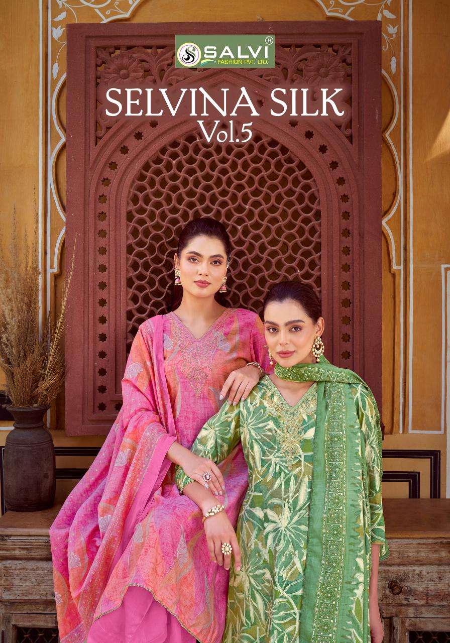 Salvi Fashion Selvina Silk Vol 5 Online Supply Buy Fancy Modal Silk Suit Catalog