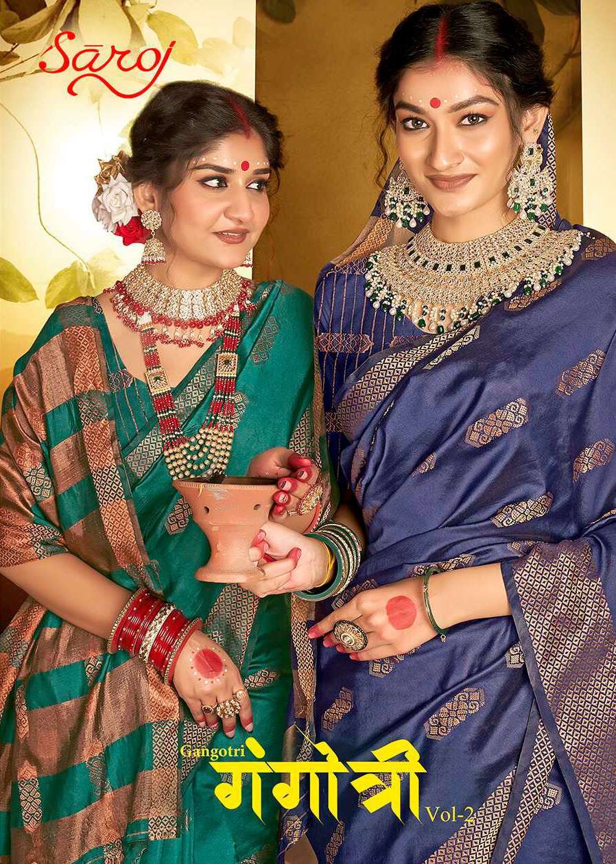 Saroj Gangotri Vol 2 Occasion Wear Silk Saree Latest Collection
