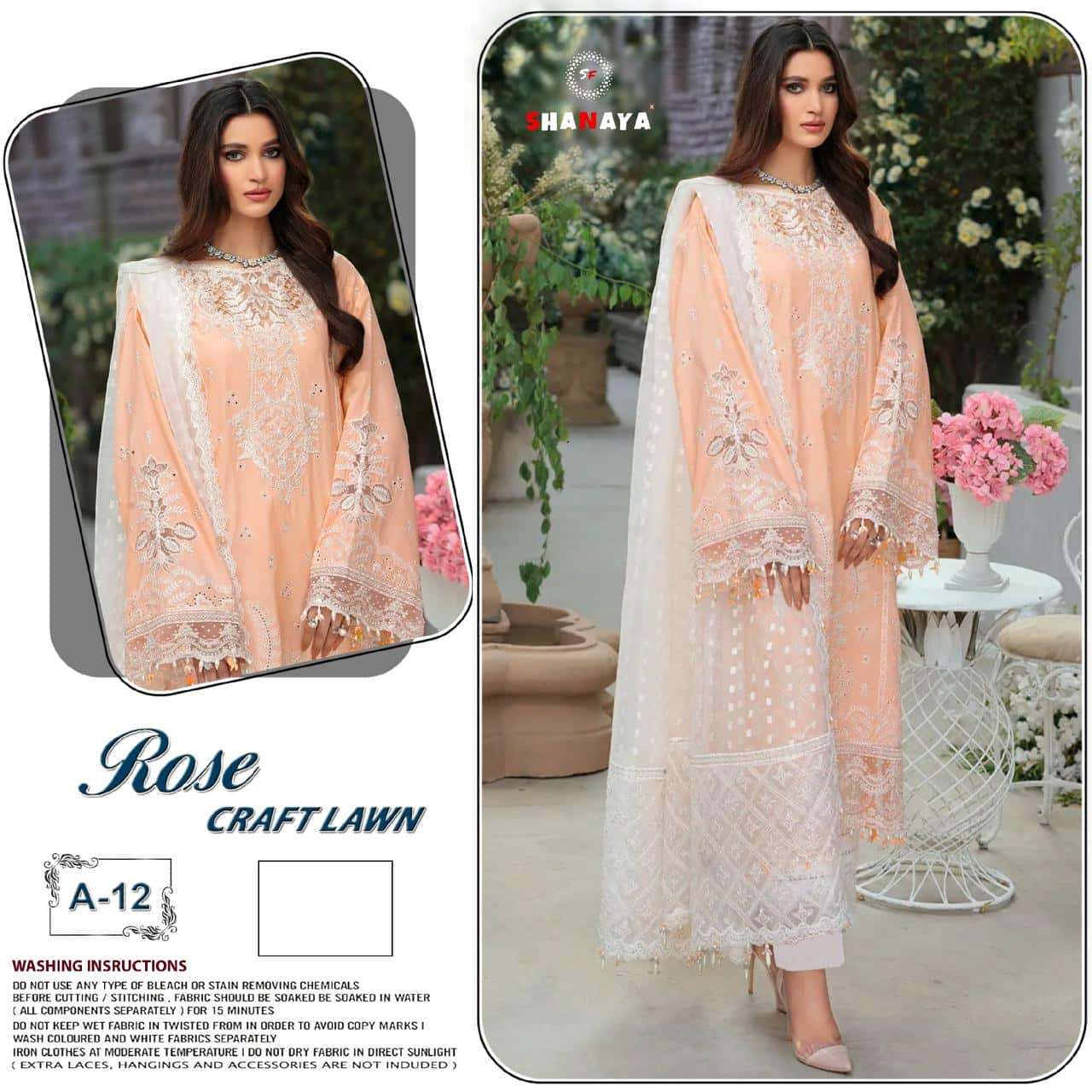 Shanaya A 12 Latest Fancy Designer Style Embroidered Dress Buy Online