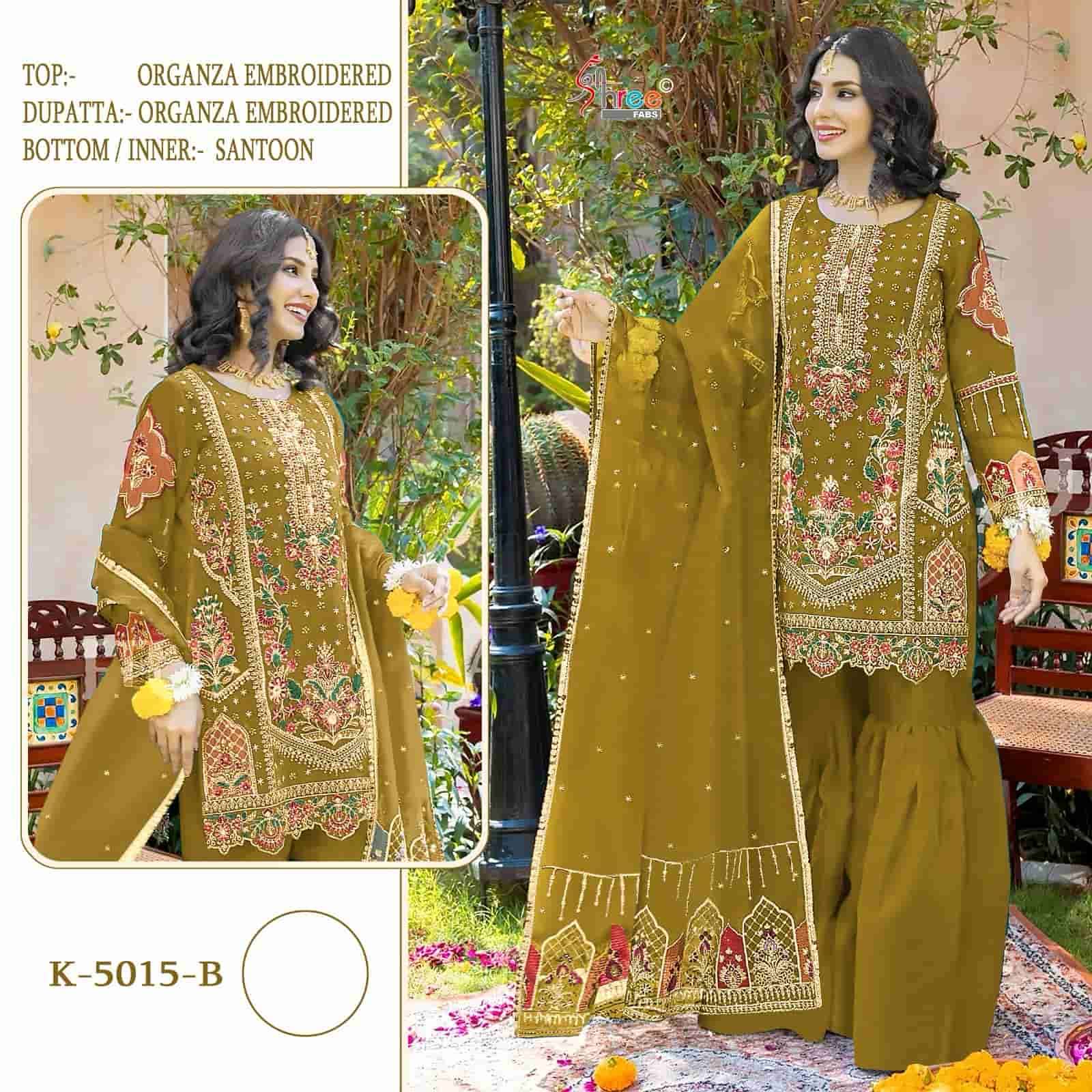 Shree Fabs K 5015 B Premium Organza Pakistani Salwar Suit Assortment