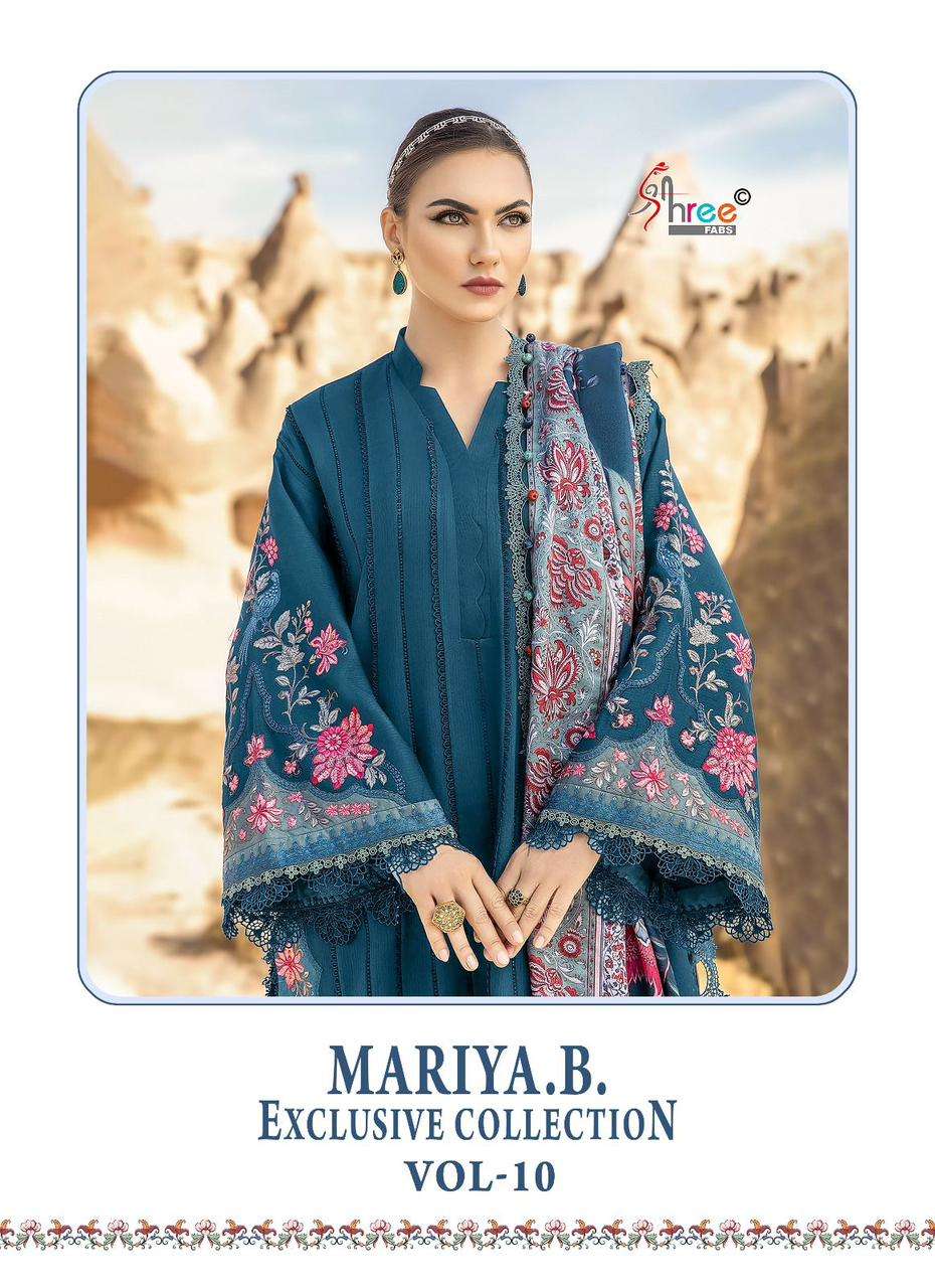 Shree Fabs mariya B Exclusive Collection Vol 10 Pakistani Suit Designs