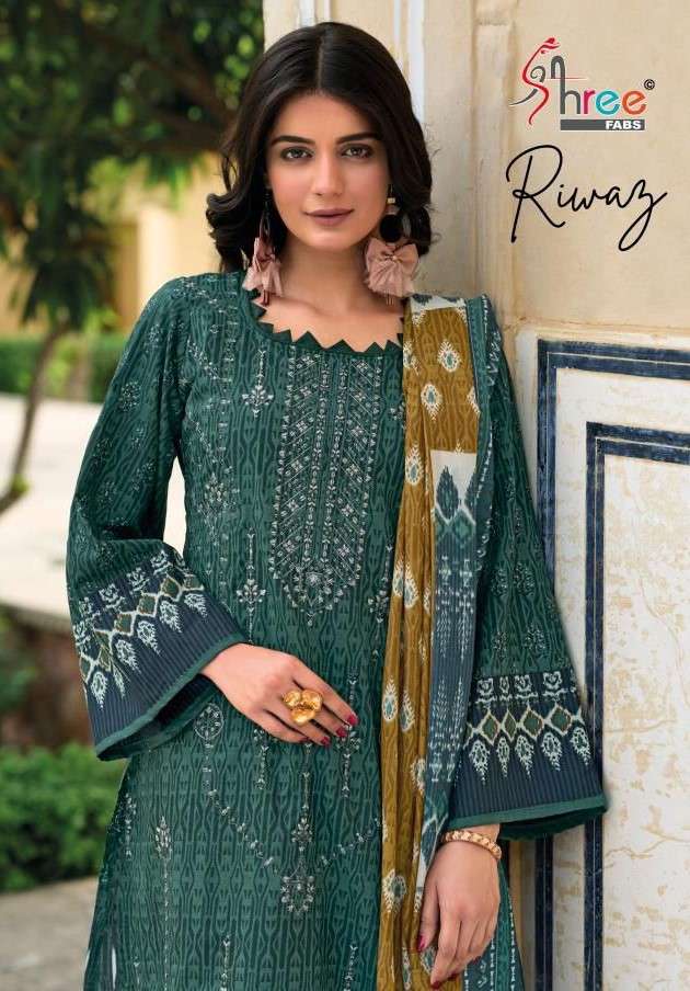 Shree Fabs Riwaz Pakistani Pure Cotton Dress Catalog Exporters