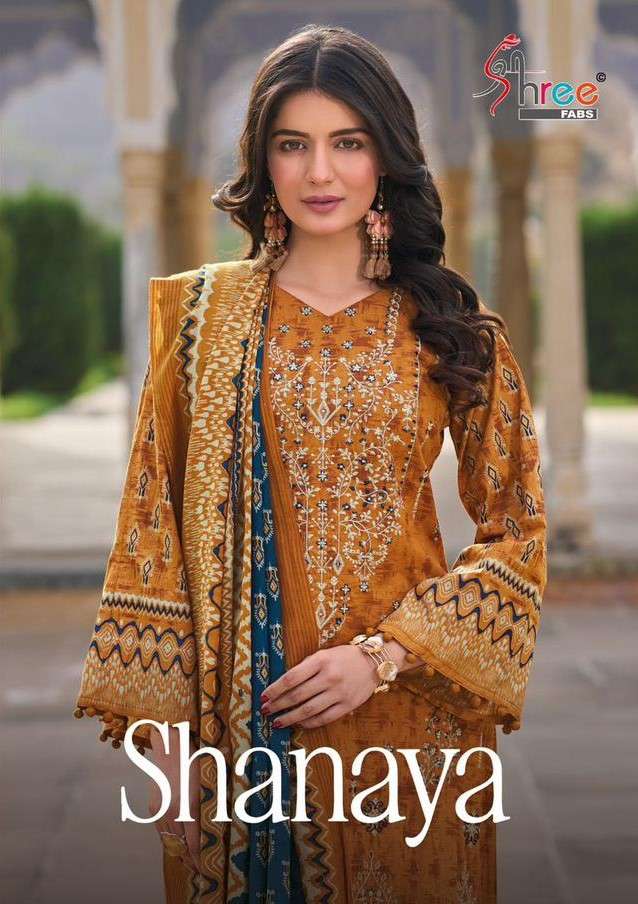 Shree Fabs Shanaya Pure Cotton Pakistani Dress Catalog Wholesalers