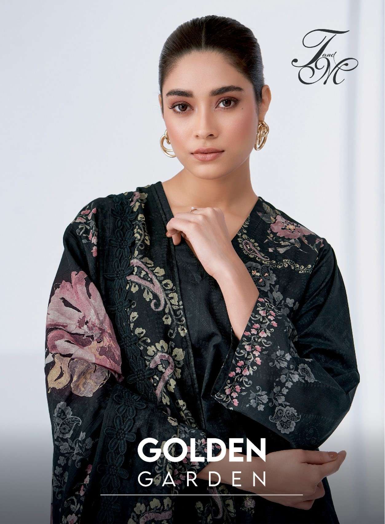 T And M Designer Golden Garden Tradition Wear Cotton Suit Branded Collection