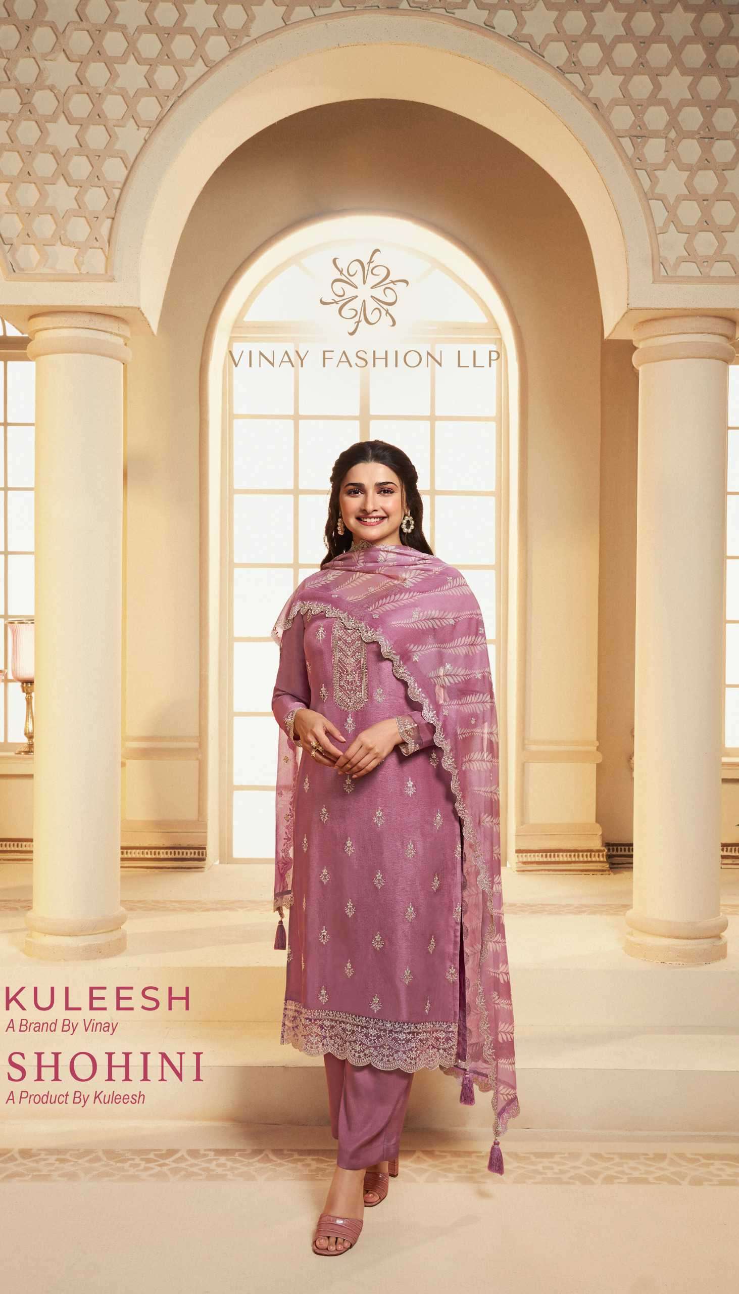 Vinay Fashion Kuleesh Shohini Hitlist Designer Silk Ladies Suit Catalog Dealers