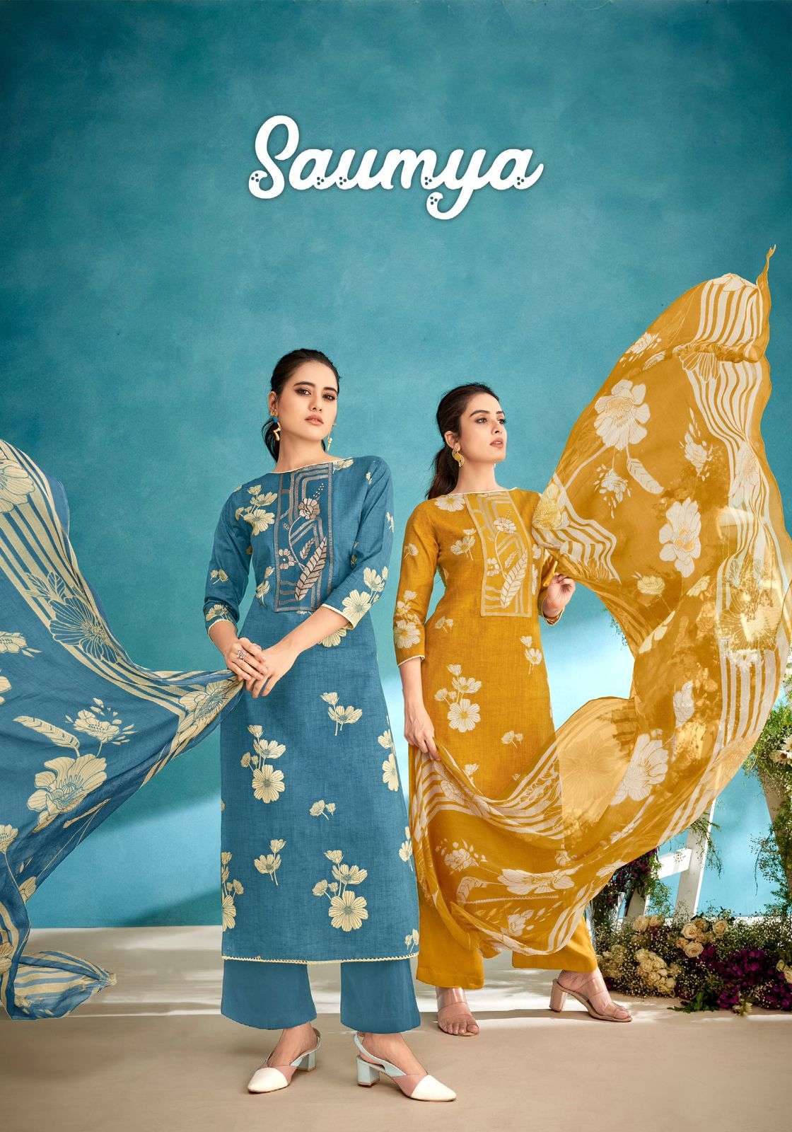 Vp Saumya Buy Lawn Cotton Ladies Suit Catalog Wholesalers