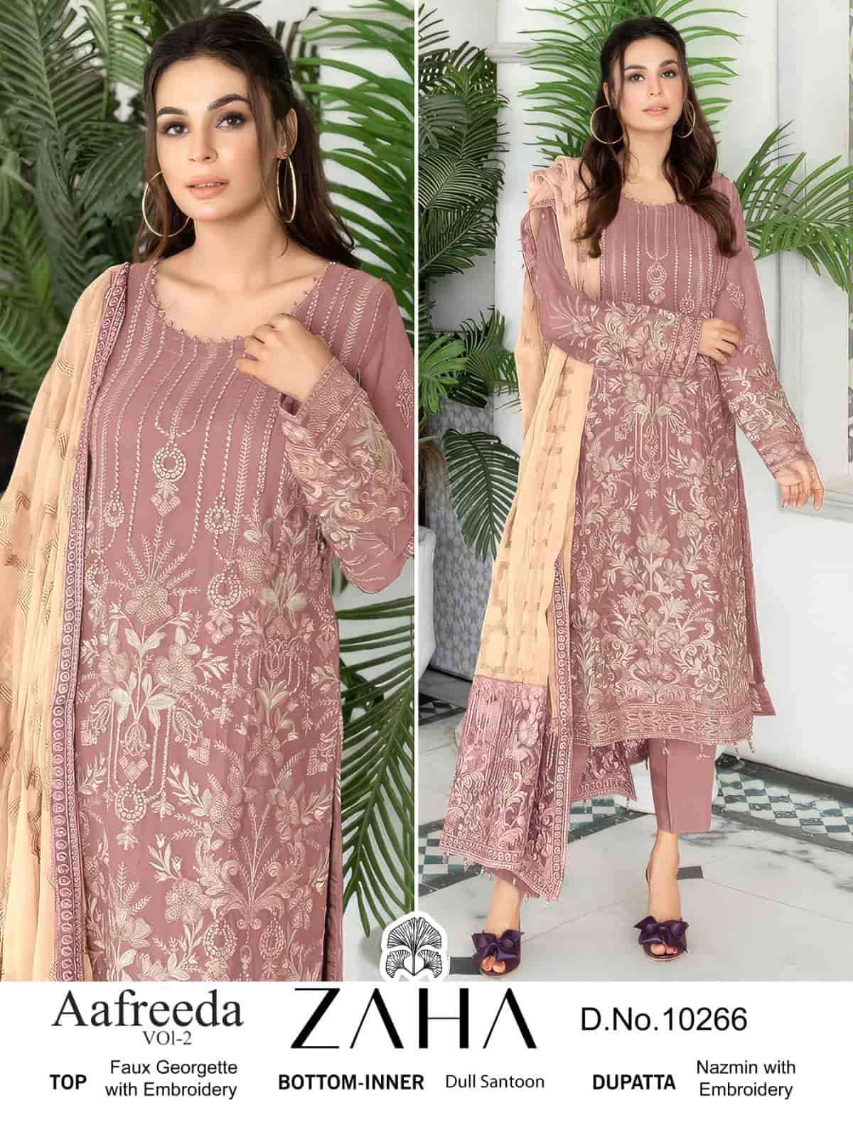 Zaha 10266 Festive Wear Style Designer Unstitched Salwar Suit Collection