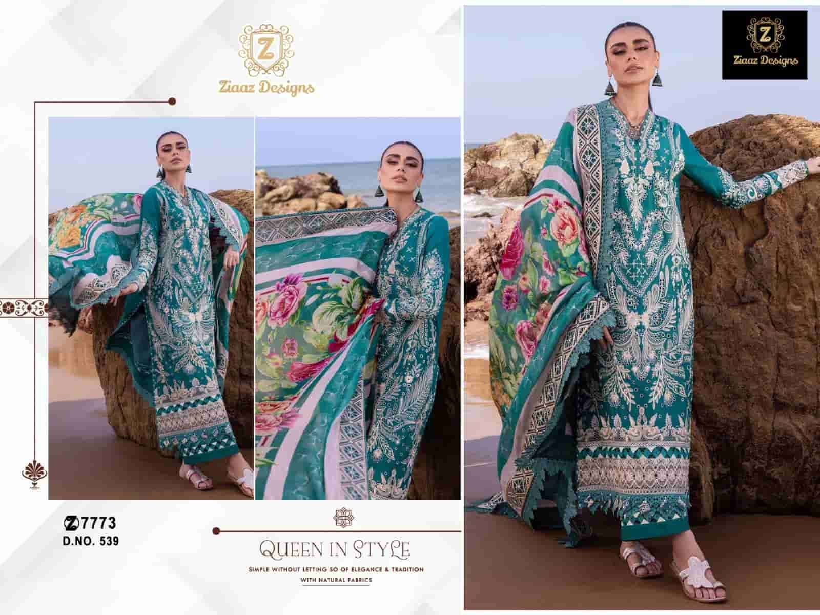 Ziaaz Designs 539 Exclusive Latest Designer Pakistani Cotton Salwar Suit Wholesalers