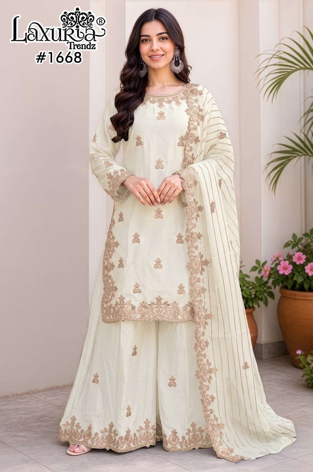 Laxuria Trendz Lt 1668 Pakistani Sharara Dress Wedding Collection