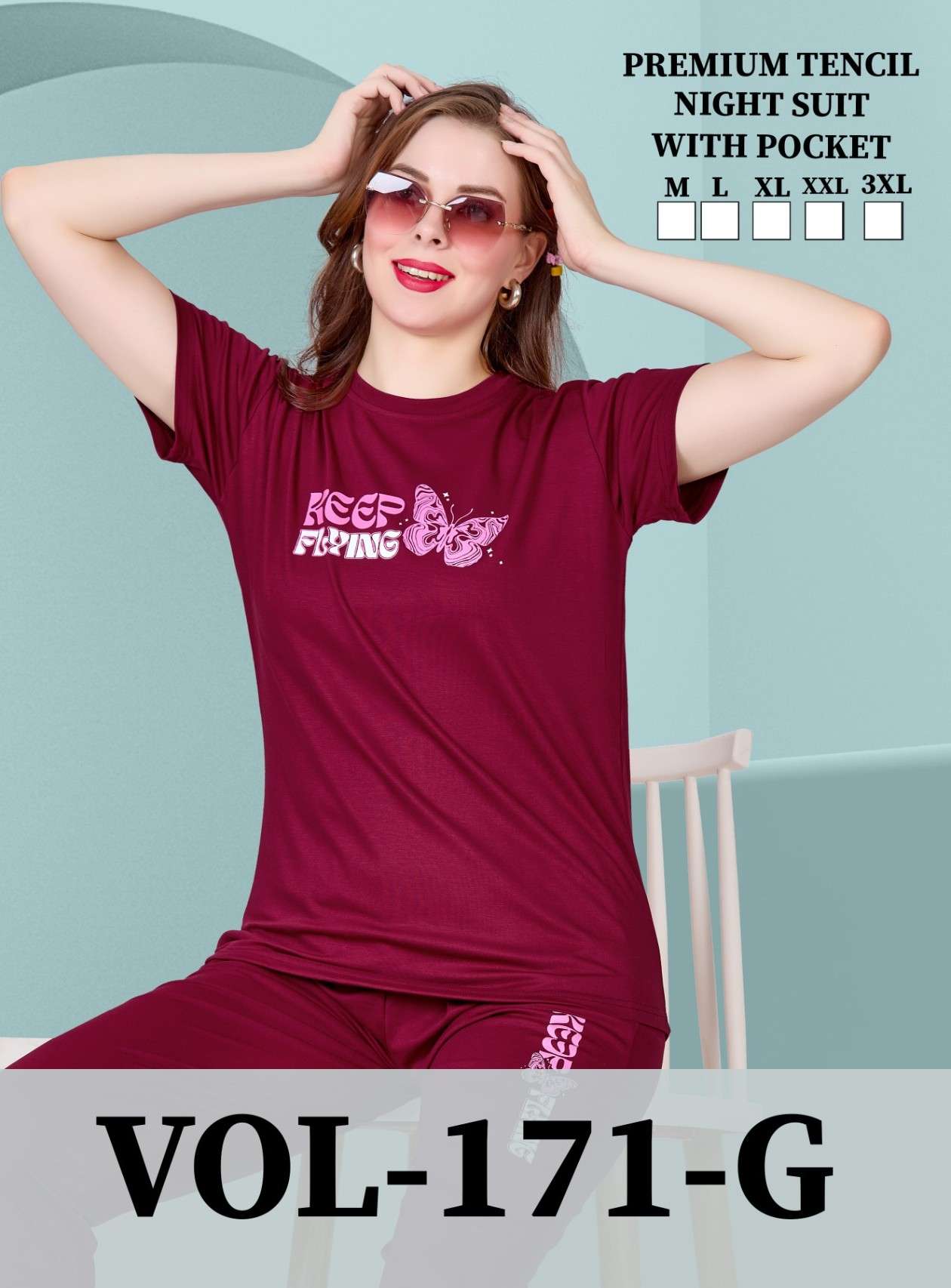 Summer Special Vol 171 G Heavy Premium Tencil Fabric Ladies Night Suit Collection