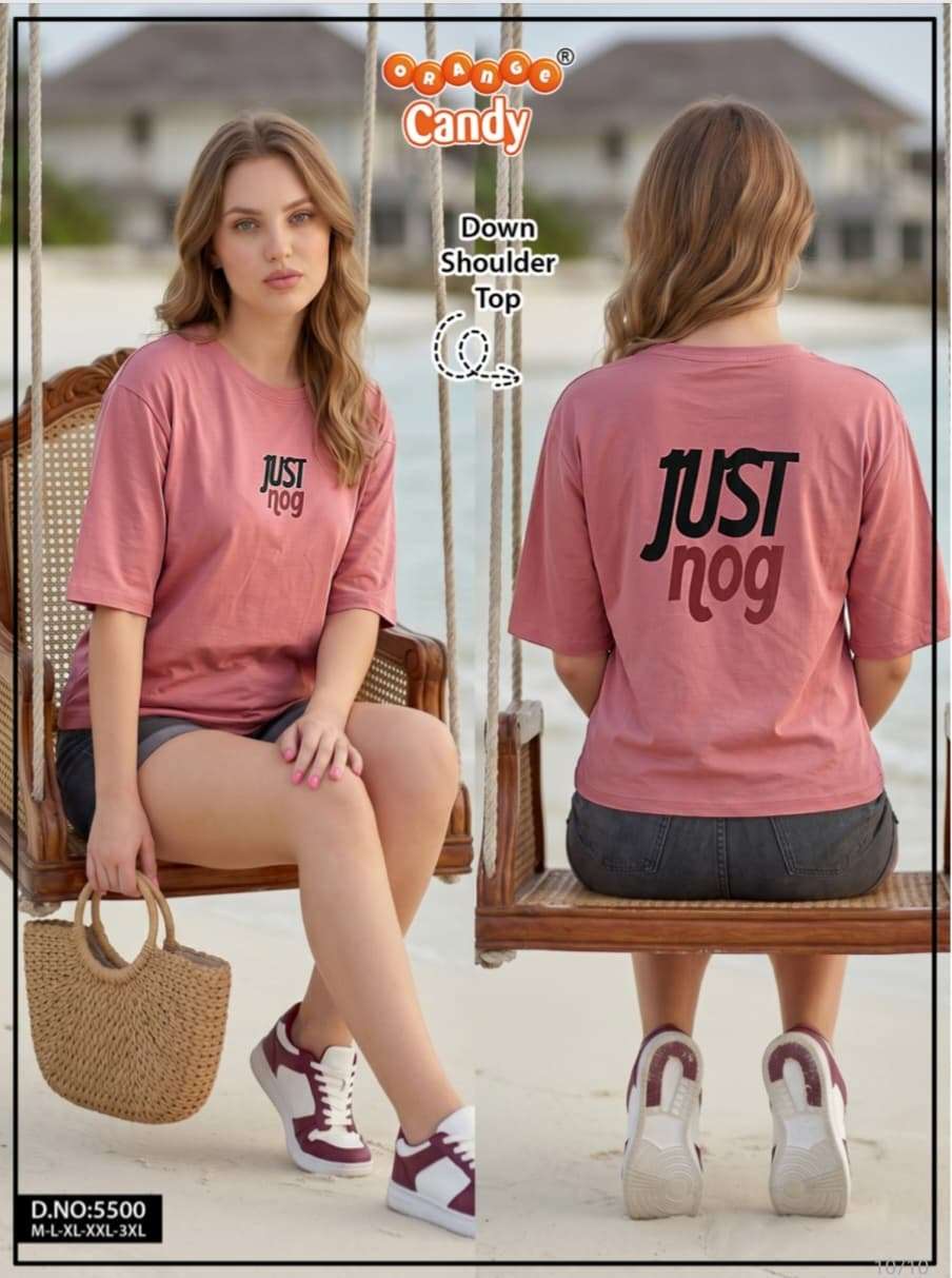 Premium Night Suit D 5500 Tencil Down Shoulder T Shirts Catalog Dealers