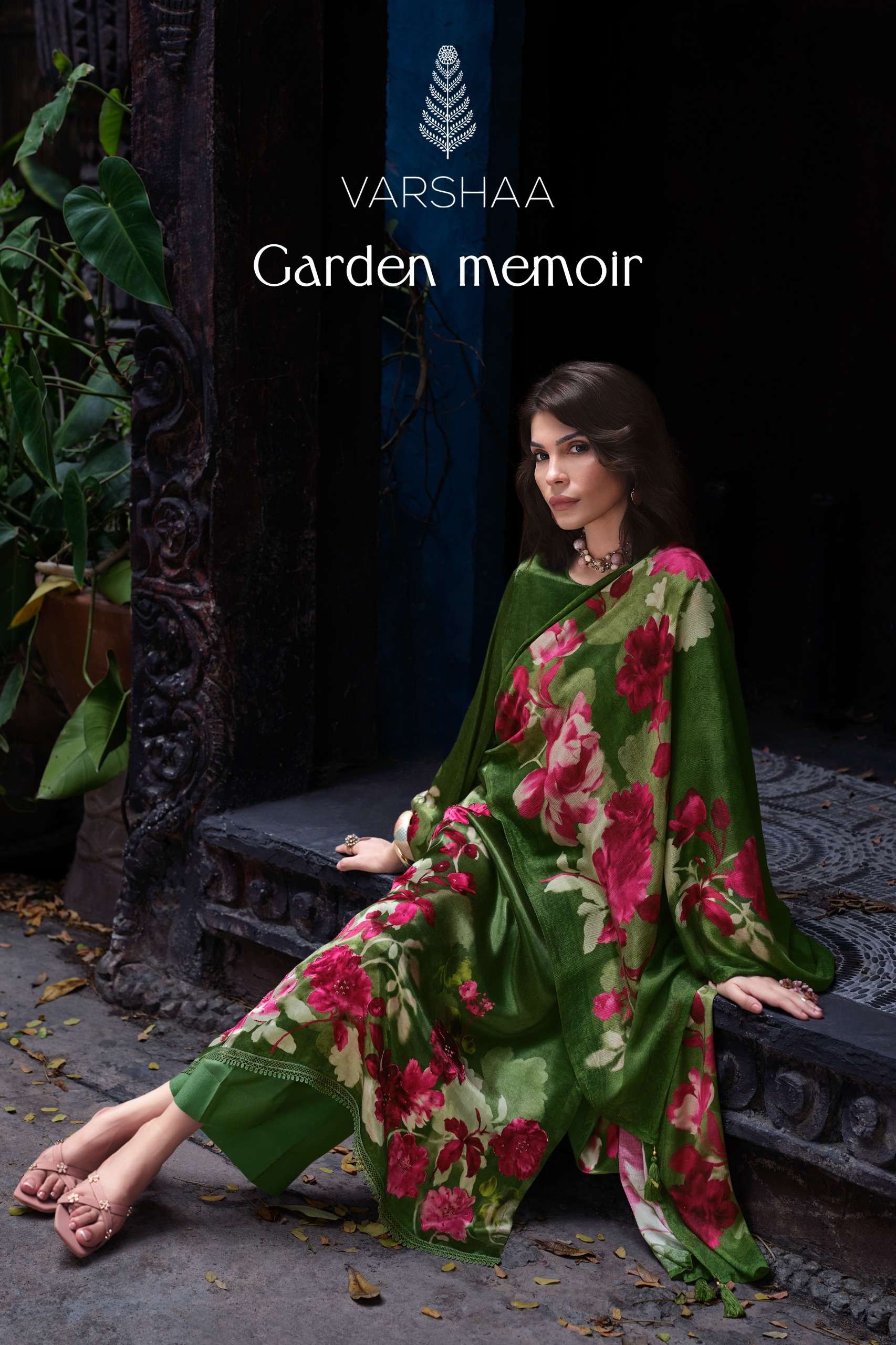 Varsha Garden Memoir Digital Printed Crape Salwar Suit Catalog Wholesale