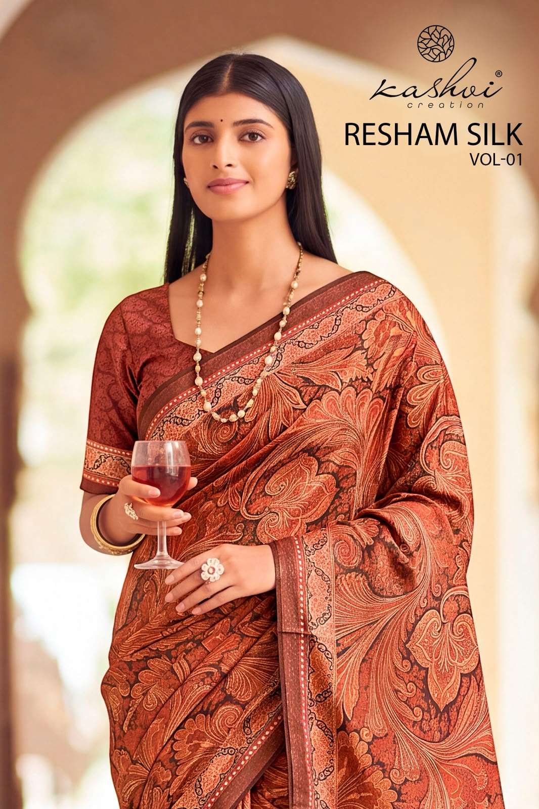 Kashvi Creation Resham Silk Vol 1 Digital Print Saree Collection Dealer