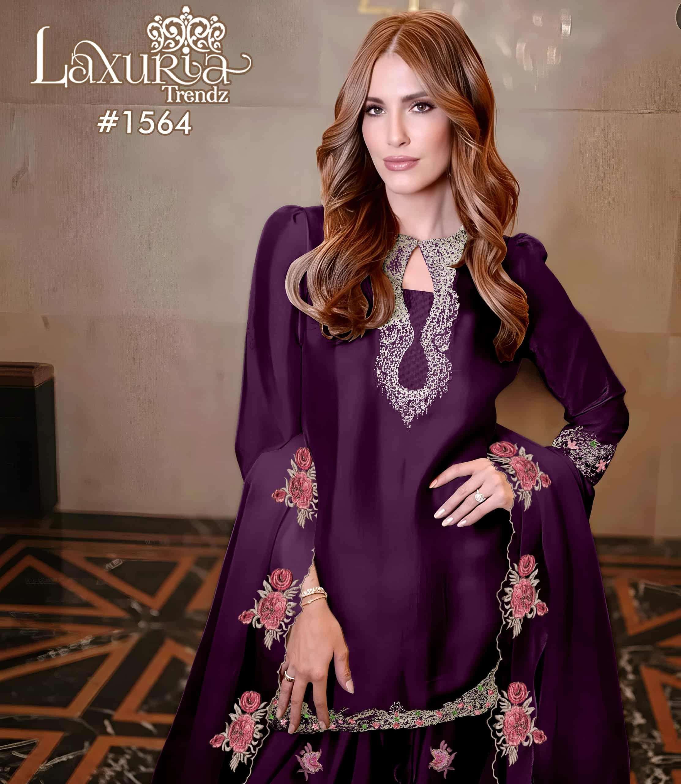 Laxuria Trendz Lt 1564 New Colors Pakistani 3 Pec Pair Catalog Dealers