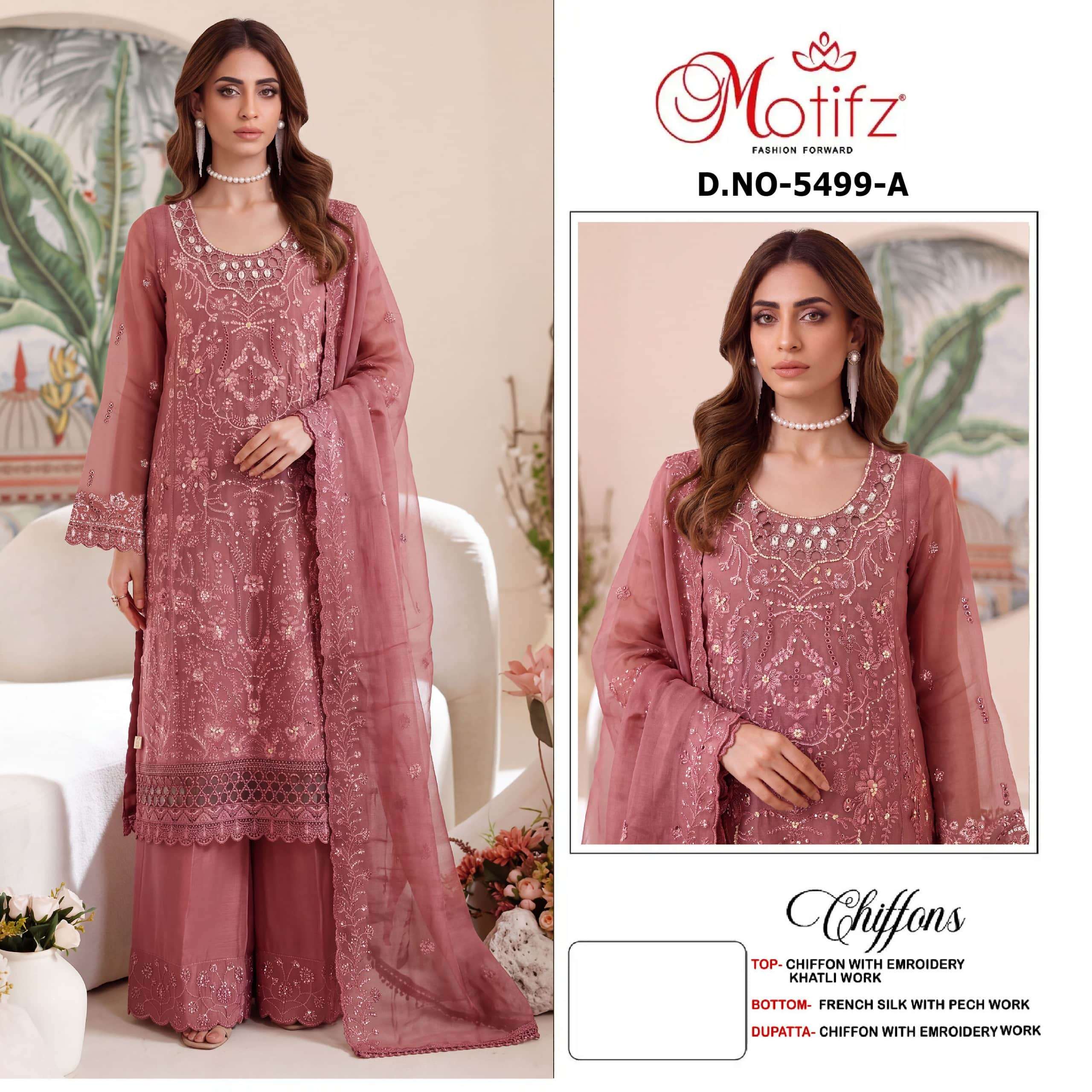 Motifz D 5499 Abcd Pakistani Designer Dress Catalog Suppliers