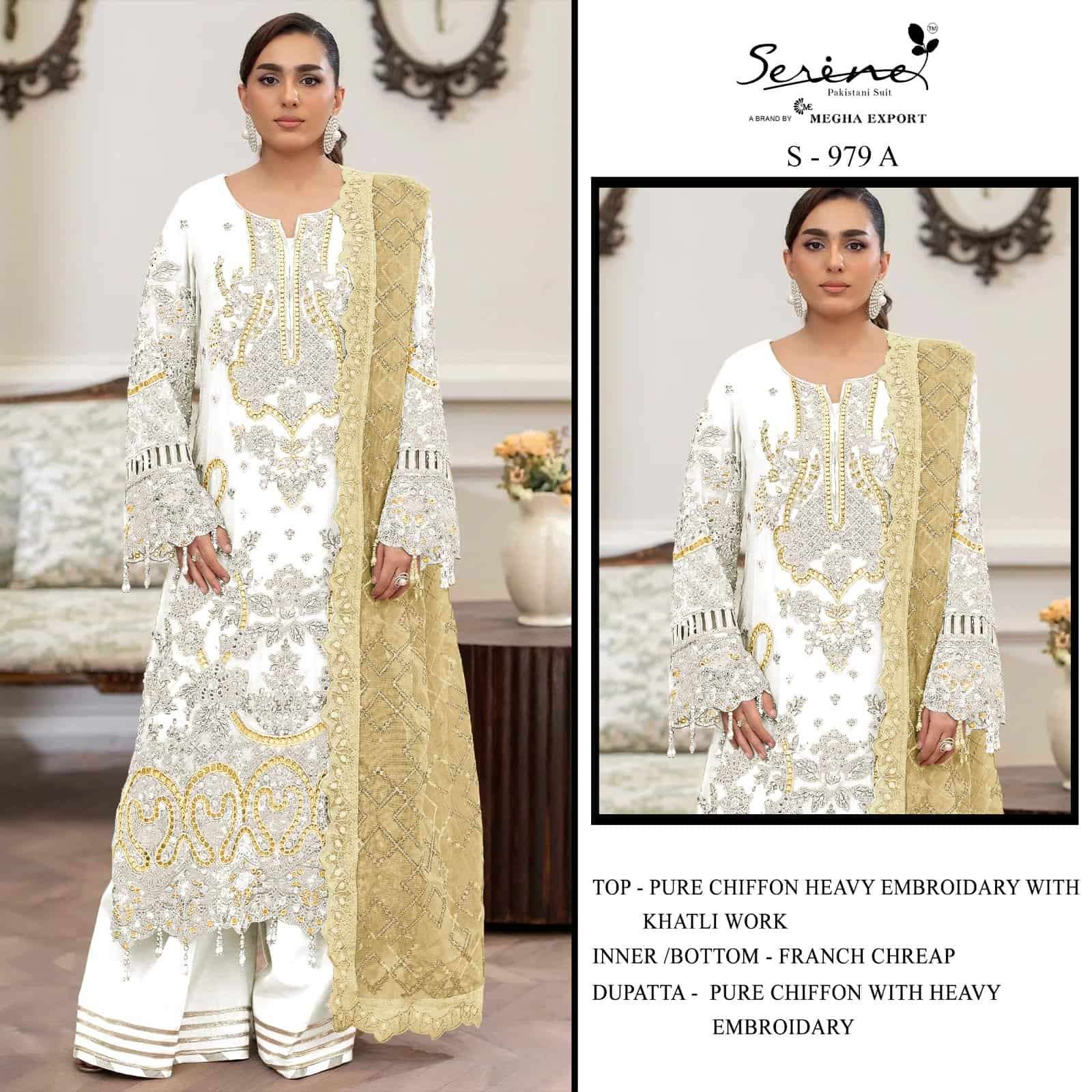 Serine S 979 Abcd Designer Work Pakistani Dress Festive Collection
