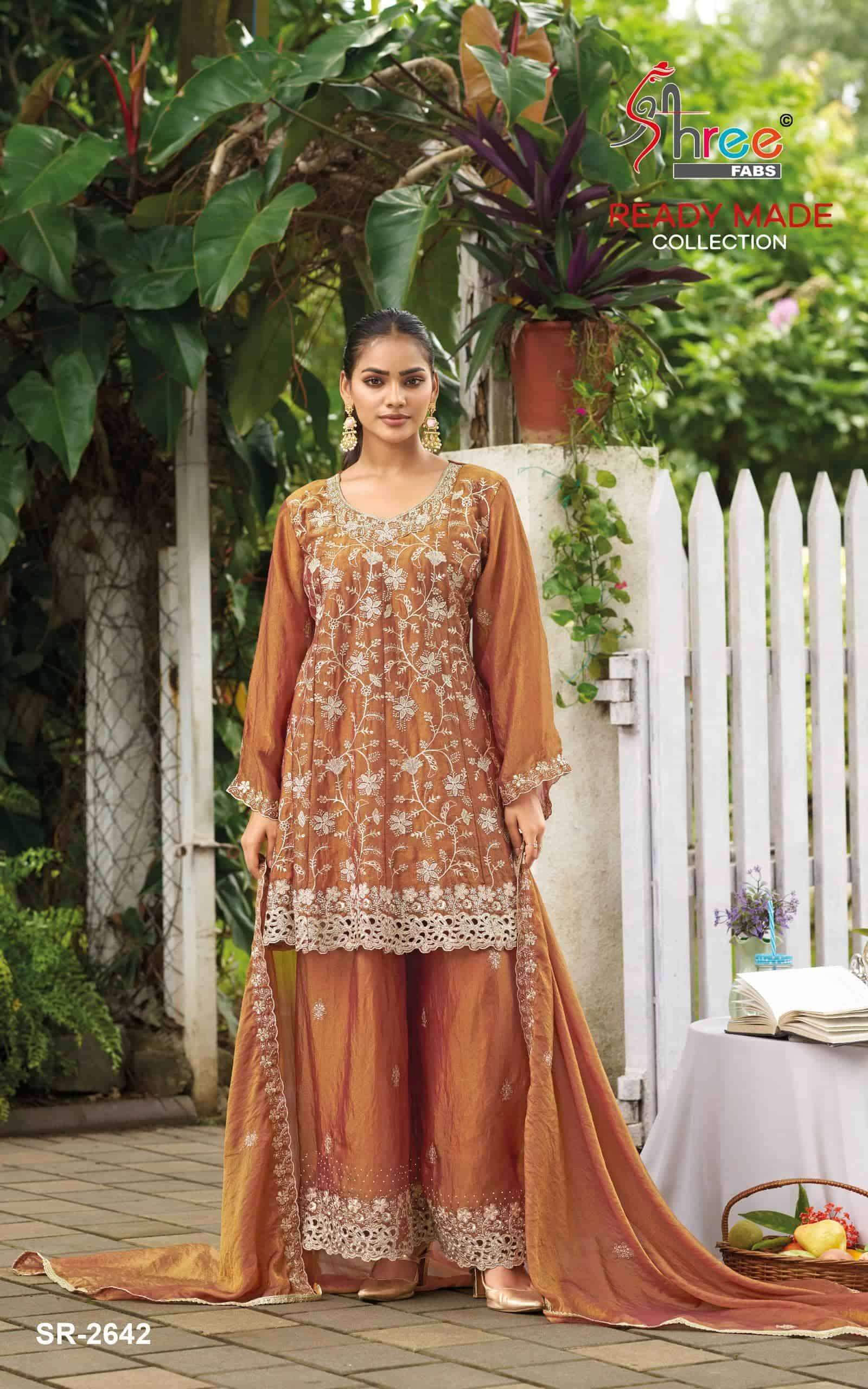 Shree Fabs Sr 2642 Abcd Designer Peplum Style Dress Pakistani Catalogs