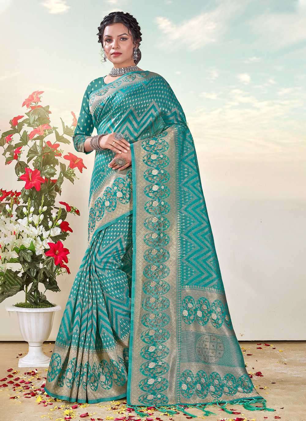 Sangam Raj Nandini Fancy Silk Saree Collection in Wholesale