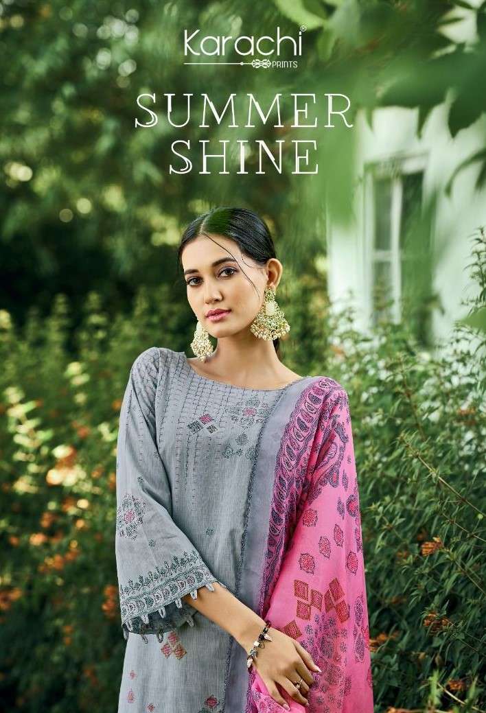 Karachi Prints Paridhan Exclusive Jam Satin Designer Suit Collection