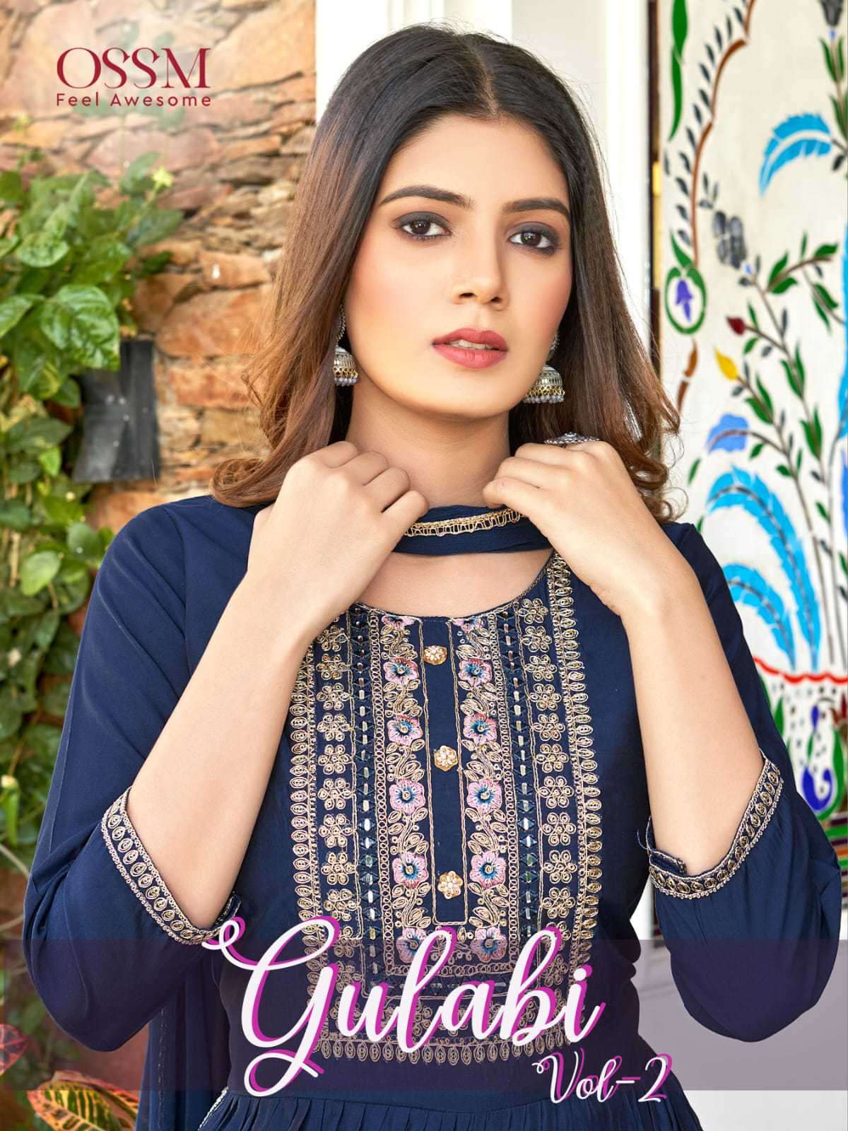 Hariyaali Aliya Vol 2 Fancy Silk Aliya Cut Designs 3 Piece Suit Wholesaler