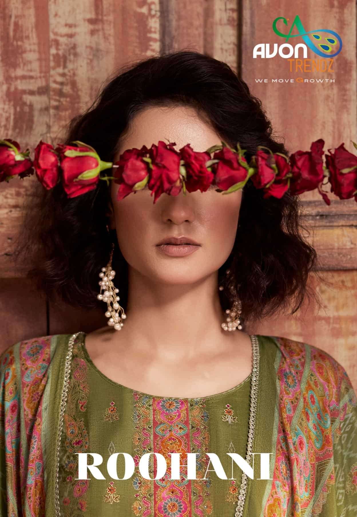 Avon Trendz Roohani Exclusive Designer Ladies Suit Catalog Dealers