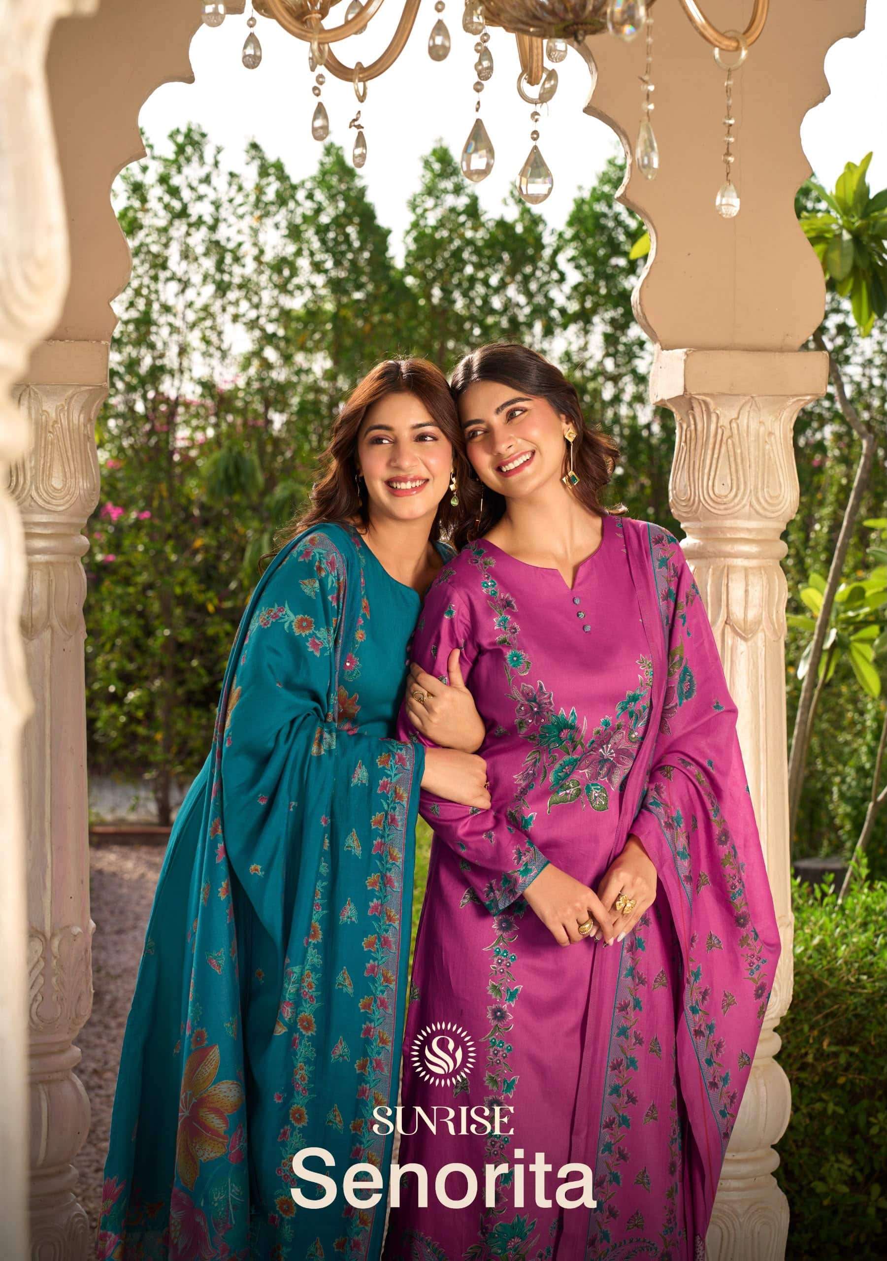 Sunrise Senorita Heavy Jam Satin Salwar Suit Catalog Suppliers