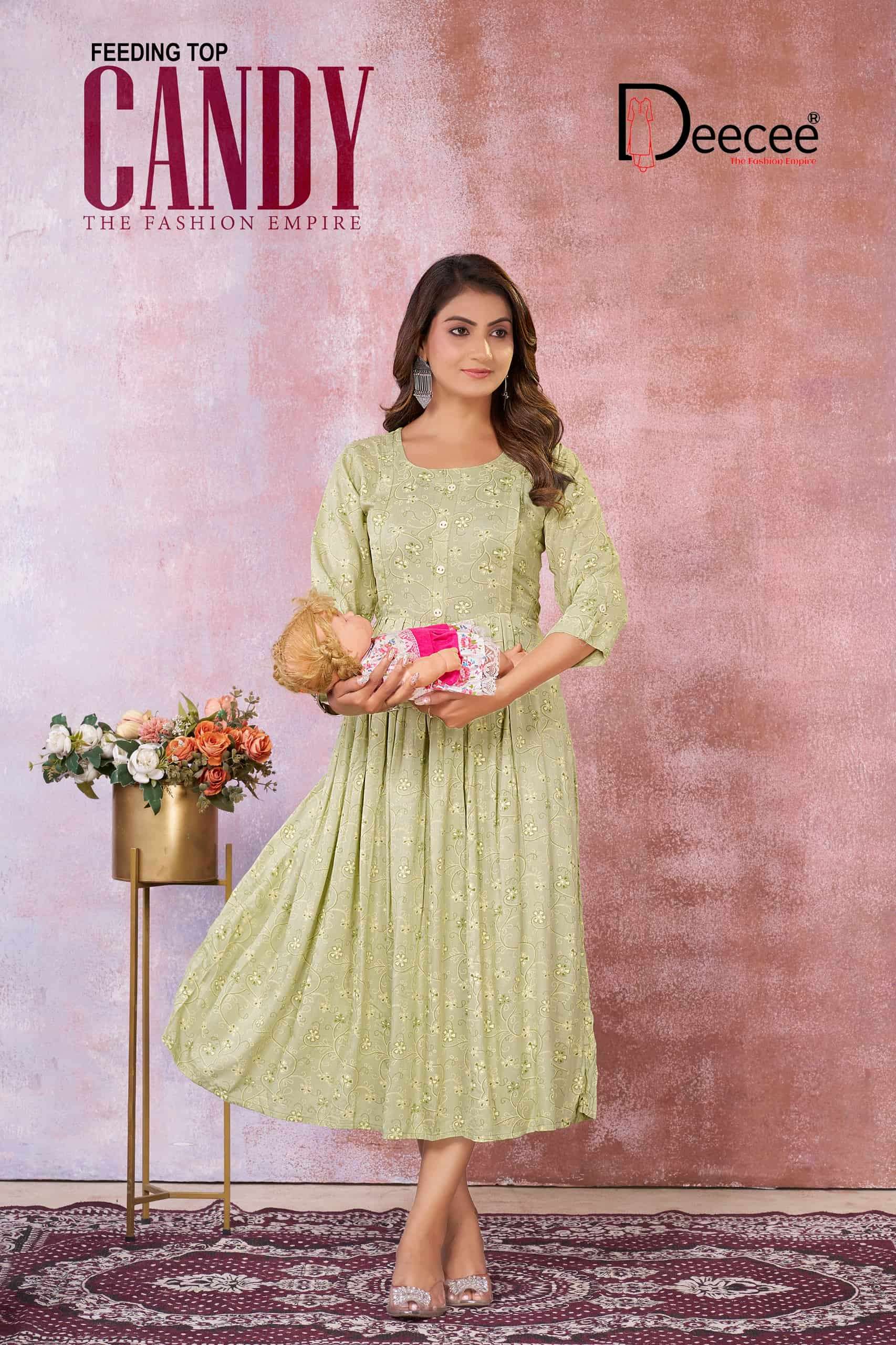Dee Cee Candy Flared Ladies Kurta Catalog Wholesalers