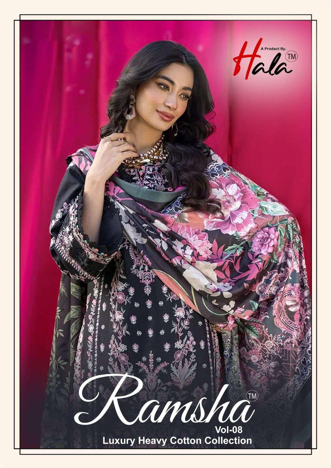 Hala Ramsha Vol 8 Fully Stitched Cotton Karachi Dress Wholesalers