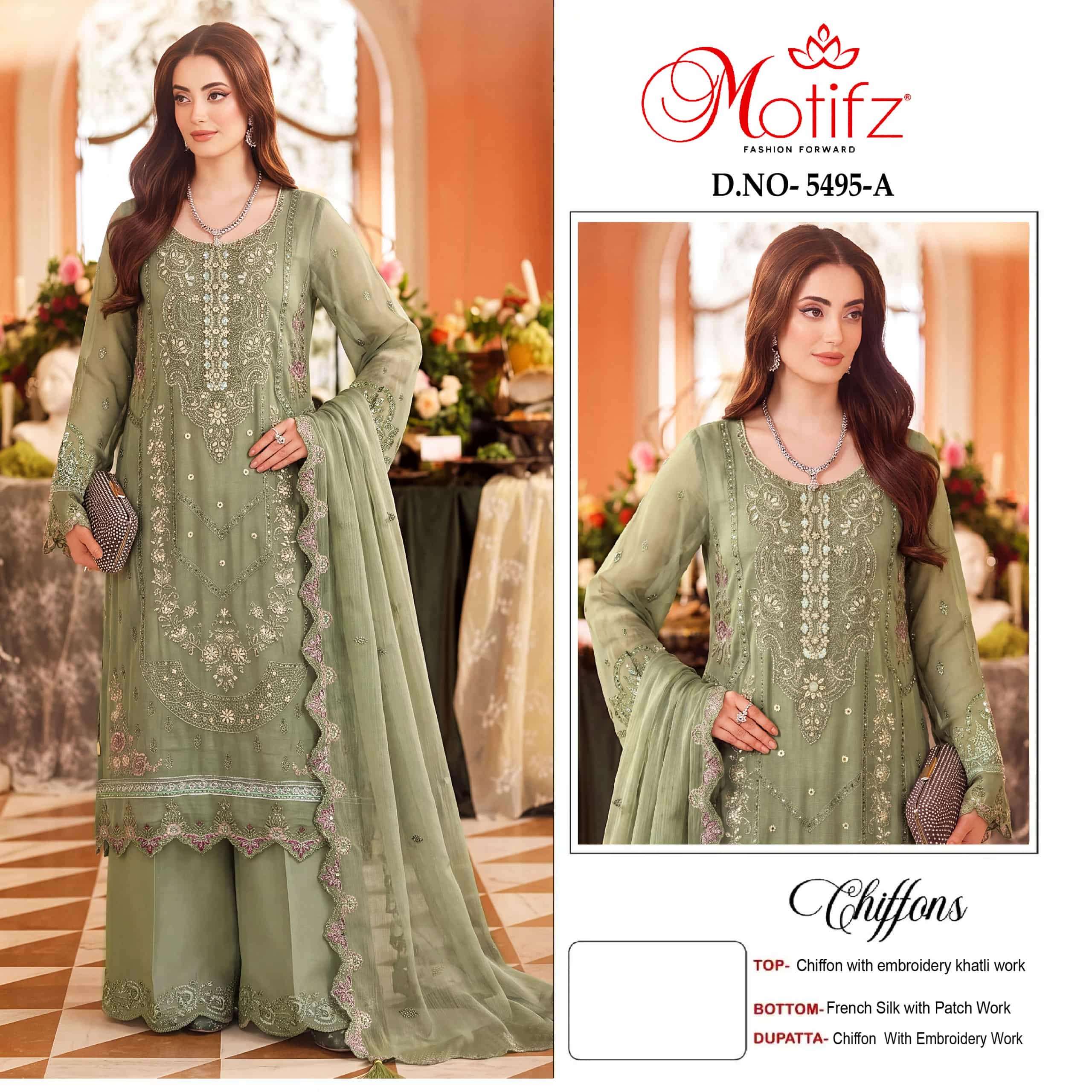 Motifz D 5495 Abcd Premium Pakistani Salwar Suit Catalog Dealers