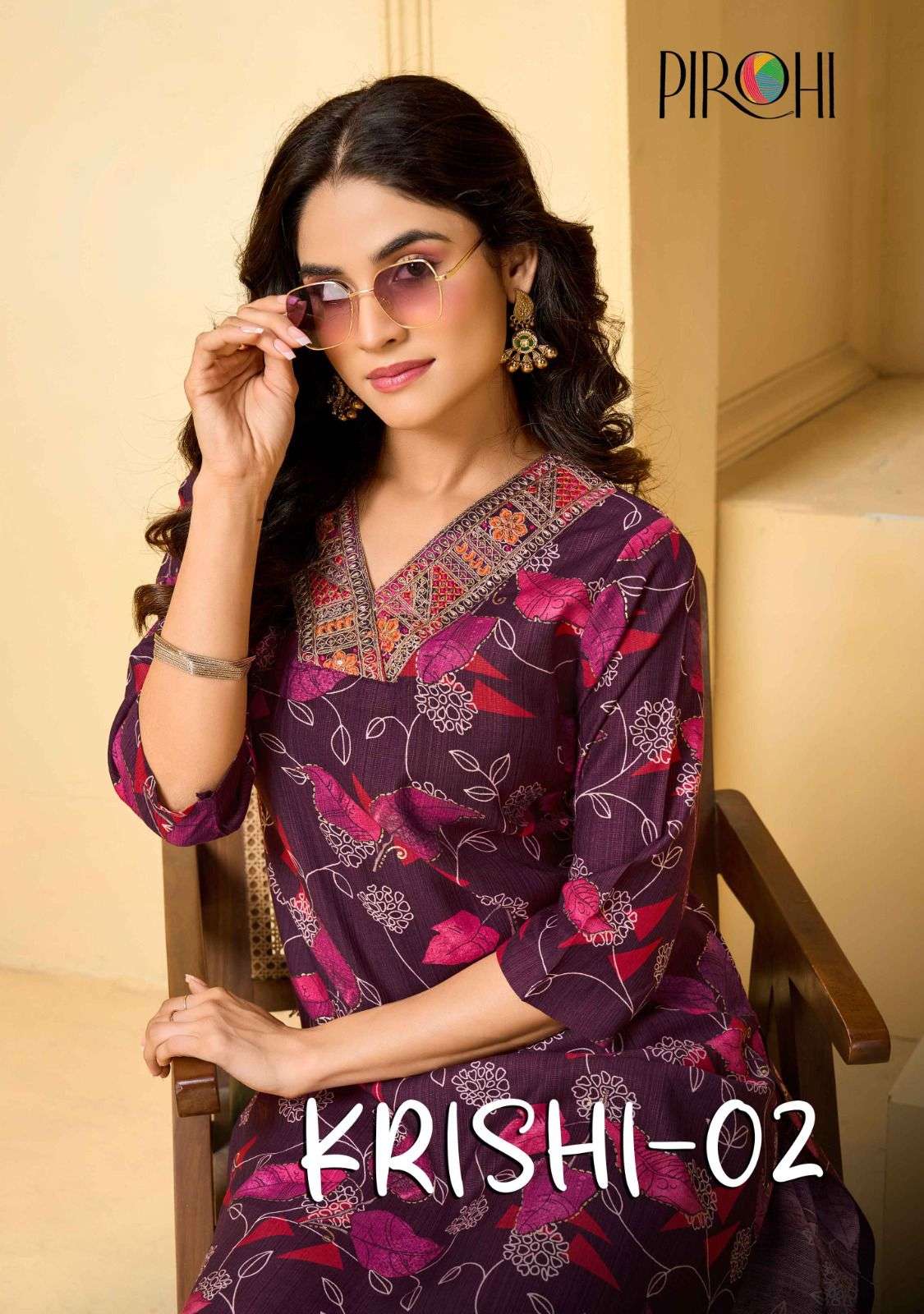 Pirohi Krishi Vol 2 Casual Wear Kurti Bottom Sets Suppliers