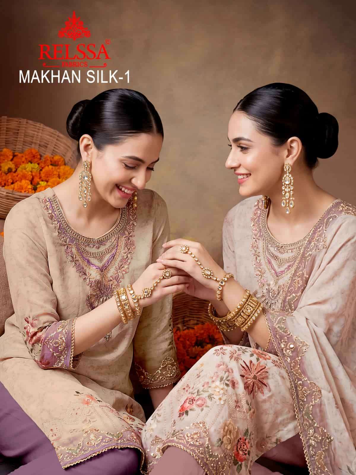 Relssa Makhan Silk Vol 1 Premium Designs Ladies Dress Exporters