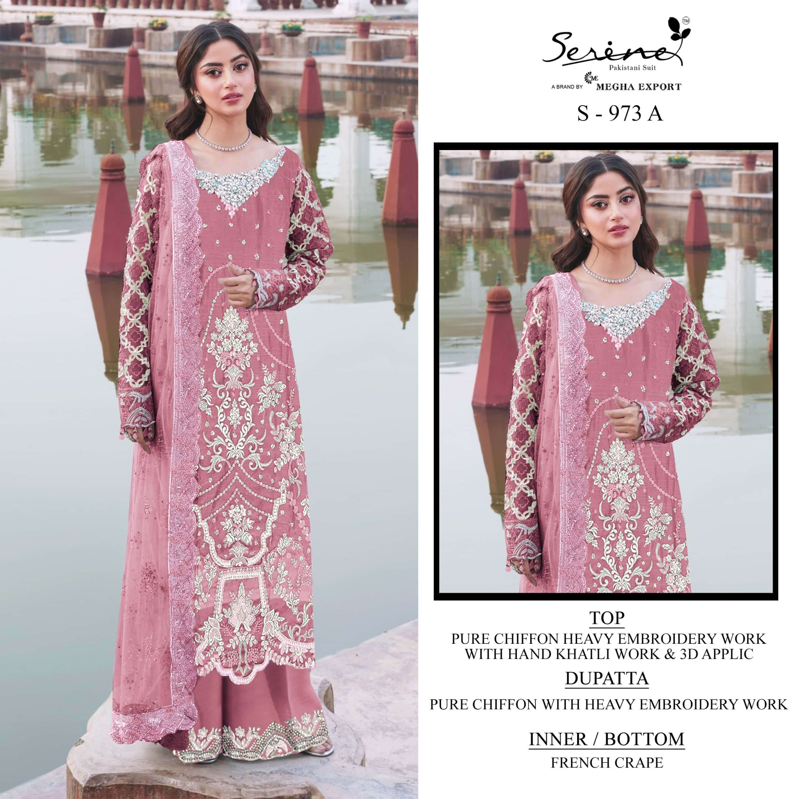 Serine S 973 Abcd Unstitch Pakistani Designer Dress Suppliers