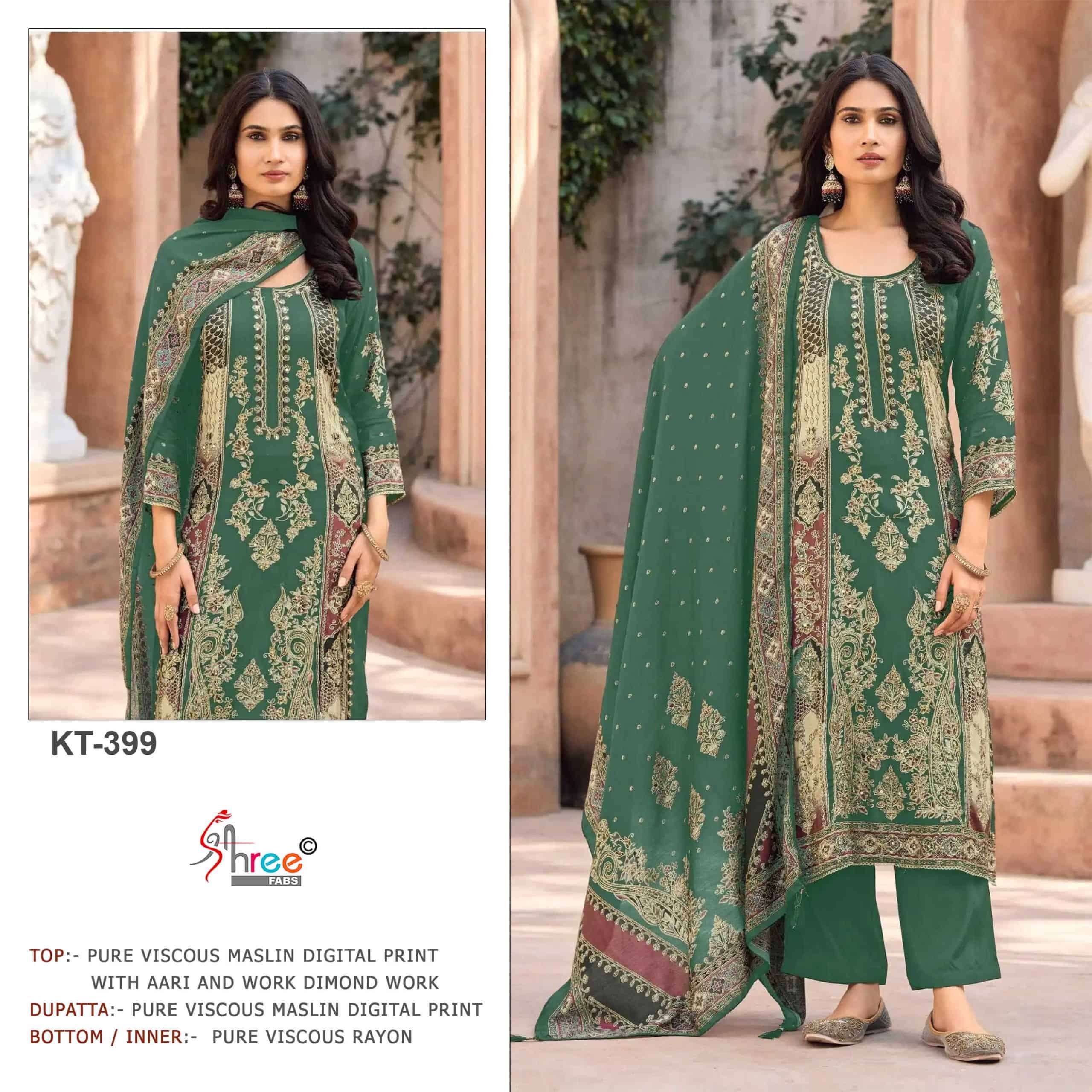 Shree Fabs Kt 399 Abcd Exclusive Pakistani Salwar Suit Catalog Dealers