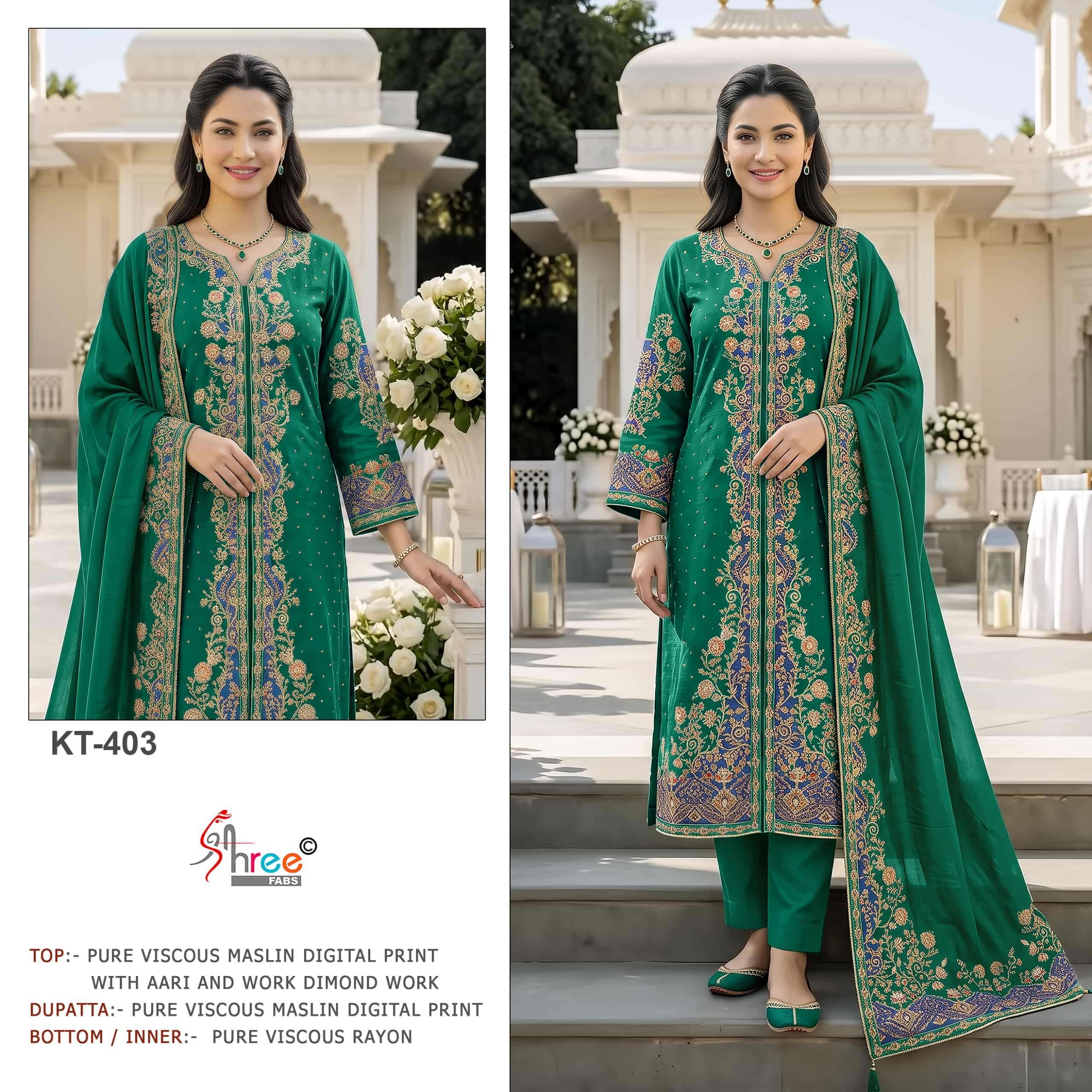 Shree Fabs Kt 403 Exclusive Pakistani Salwar Suit Collection