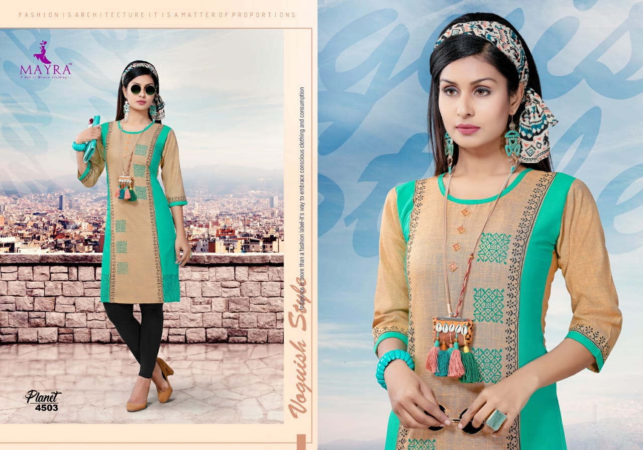Myrie India Fashion Blush Fancy Kurti Catalog 10 Pcs - Suratfabric.com