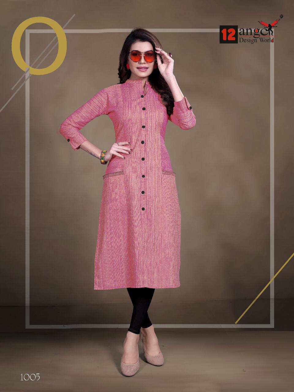 Buy online Blue Three Quarter Sleeve Straight Kurti from Kurta Kurtis for  Women by Anubhutee for ₹609 at 66% off | 2024 Limeroad.com