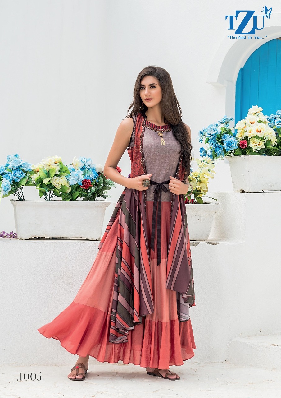 4 Colours Aleena Designer Silk Ethnic Wear Readymade Buy Latest Kurti  Design Patterns