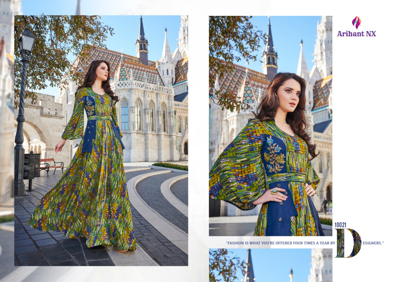 arihant karigari vol 3 designer kurti gown catalog series in wholesale