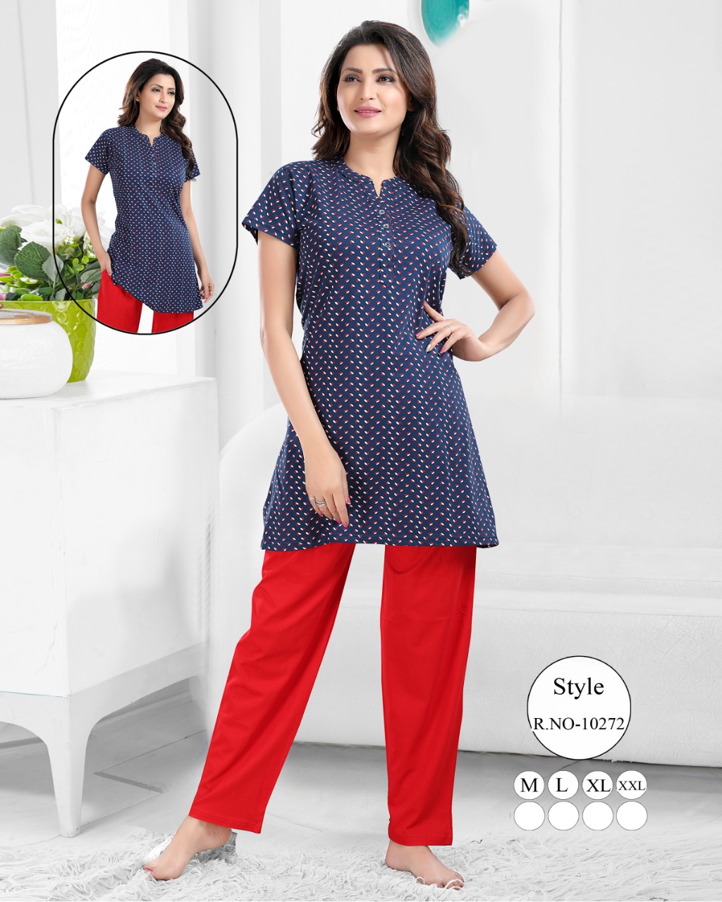 Kurti Style Pajama Set – Pajama Tribe