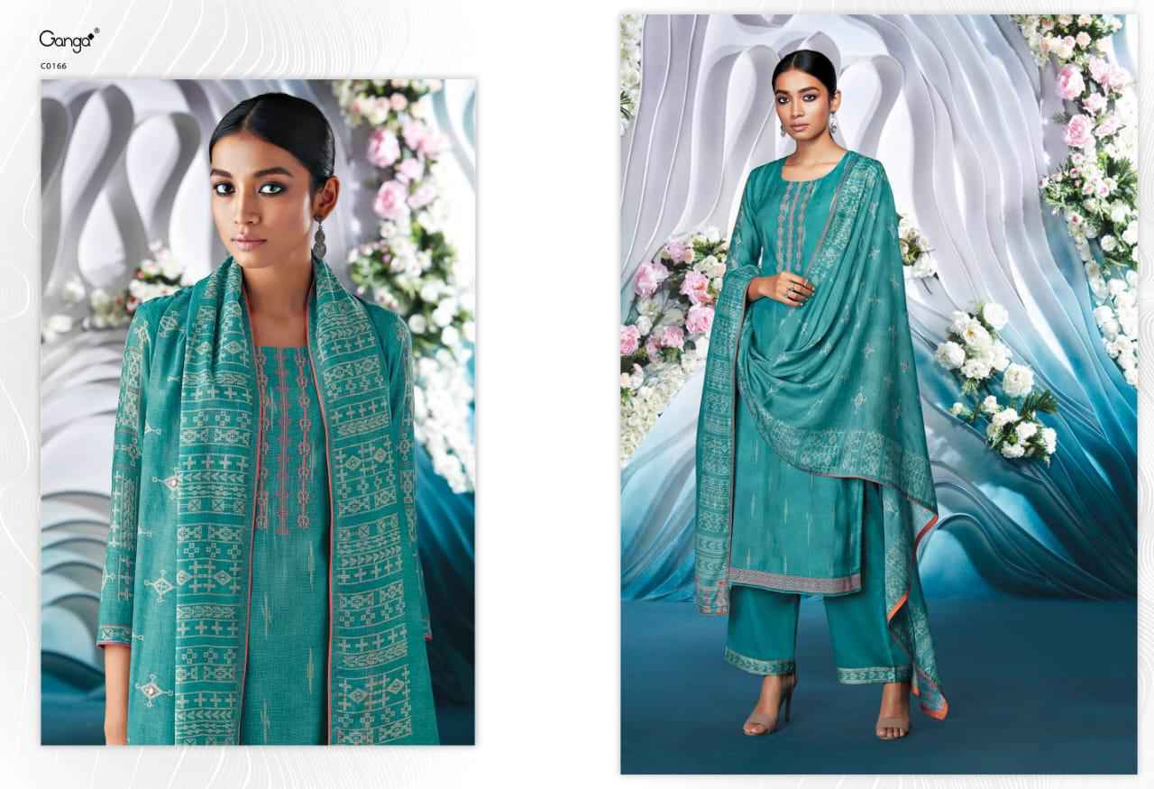 Ganga Fashion Isolde Designer Party wear Silk Suit Lates Ganga Catalog