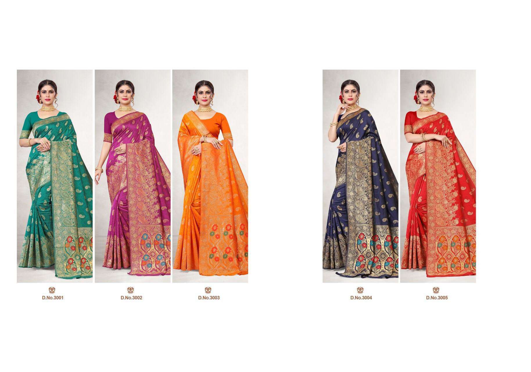 Lakshya Vidya Vol 3 Jacquard Silk Saree catalog Wholesaler