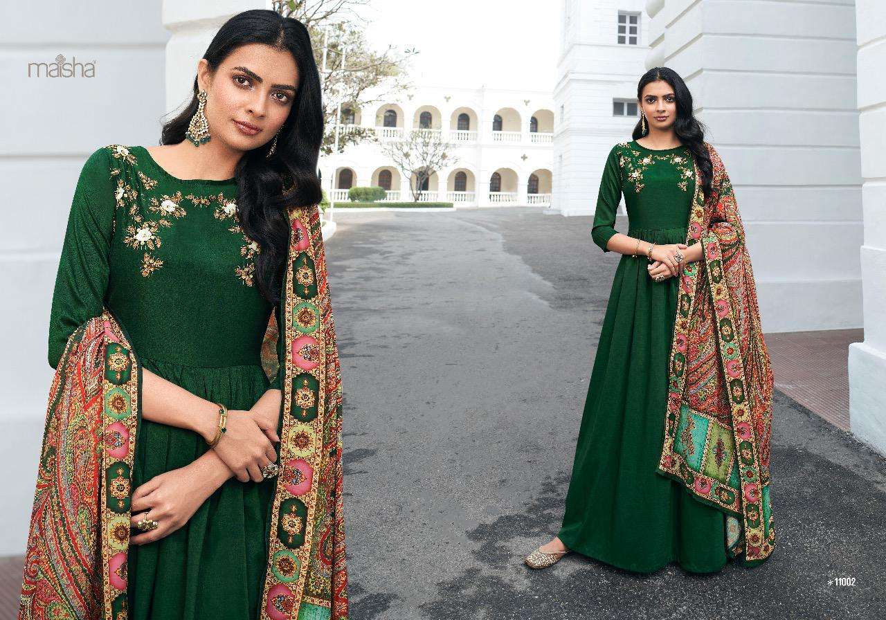 Buy online Embroidered Unstitched Suit Set from Suits & Dress material for  Women by Afsana Anarkali for ₹1359 at 71% off | 2024 Limeroad.com