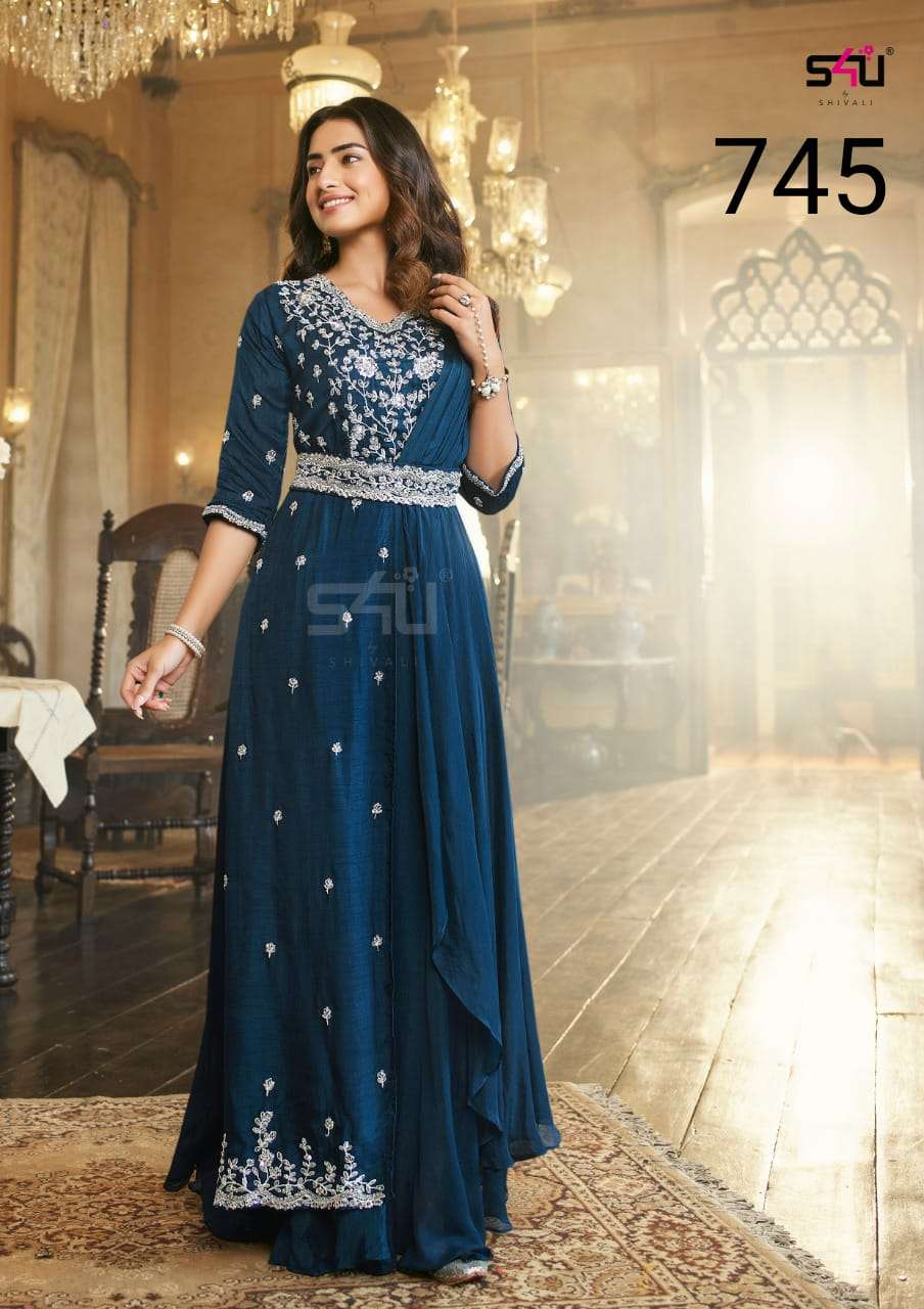 S4U 364 Designer Shrugh Style Ethnic Wear Readymade Collection at wholesale  Rate