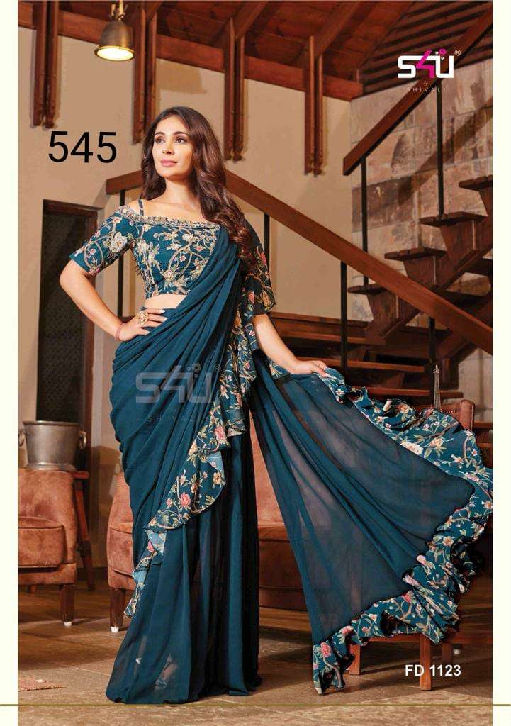 Shaadi Party Wear Designer Wedding Sari | Wedding Indian Dress – Fashion  Nation