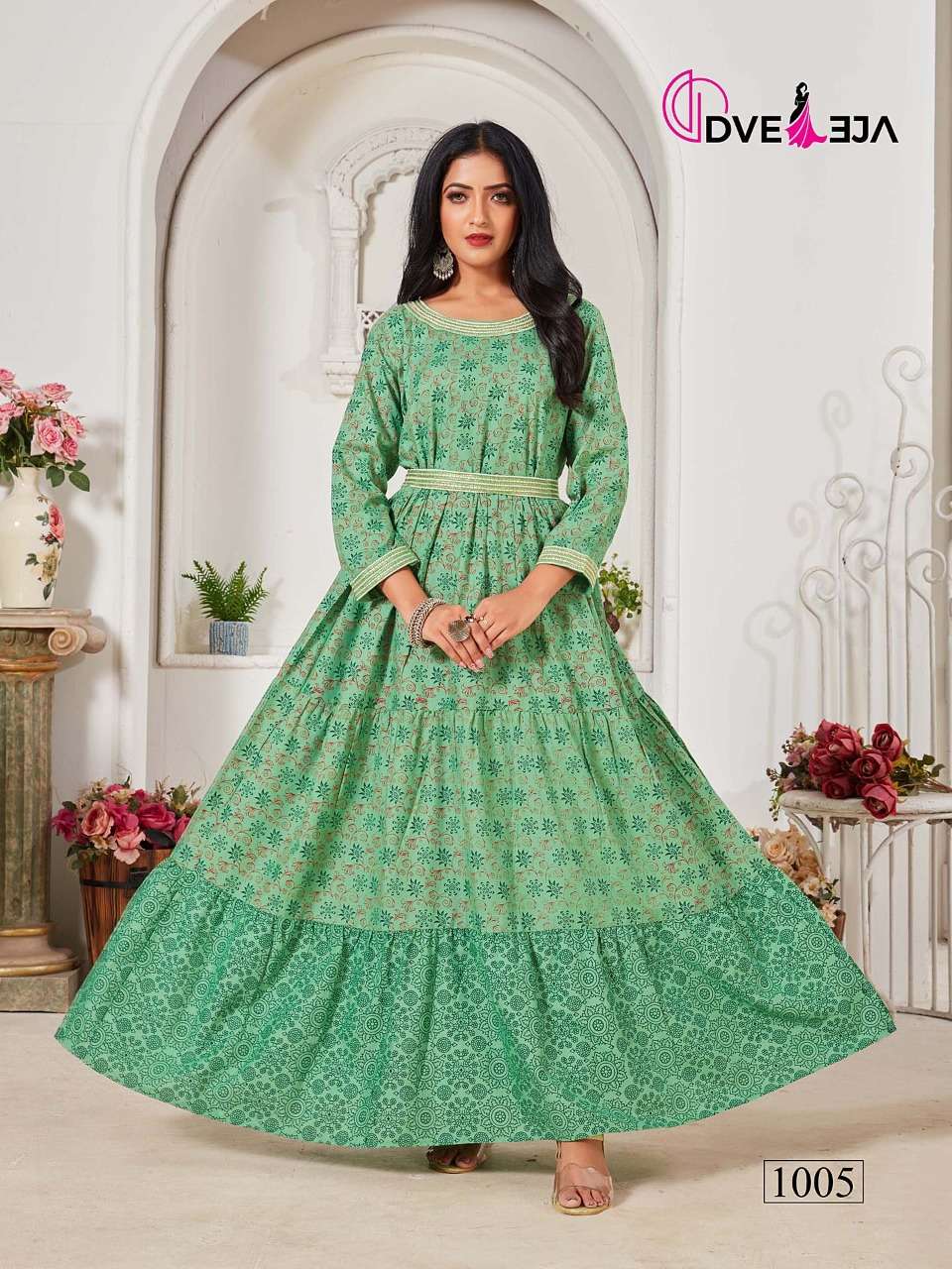 s4u 12-43 fancy designer long gown combo set new collection